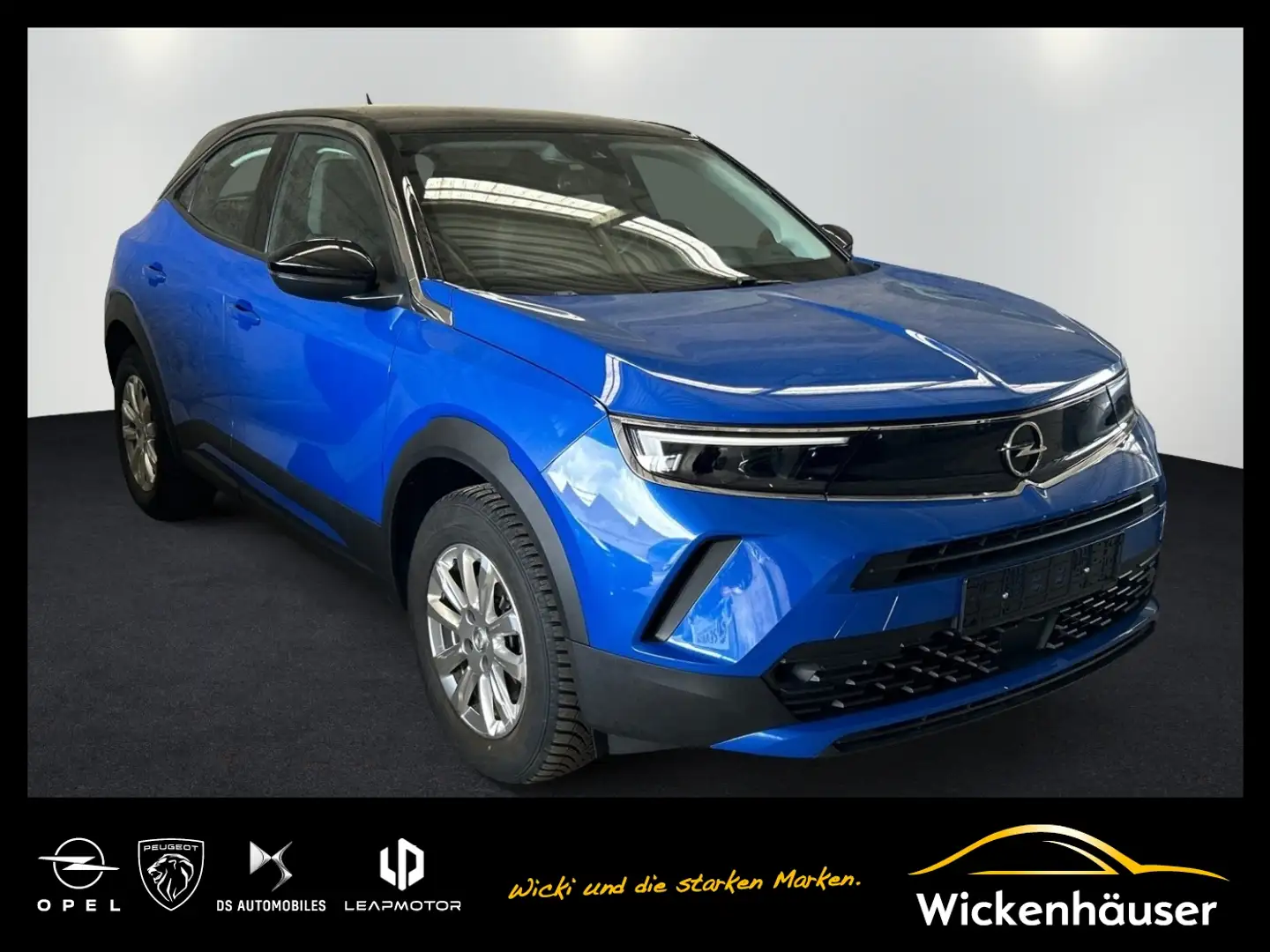 Opel Mokka-E Edition FLA SpurH LM KAM LED KlimaA PDC Blau - 1