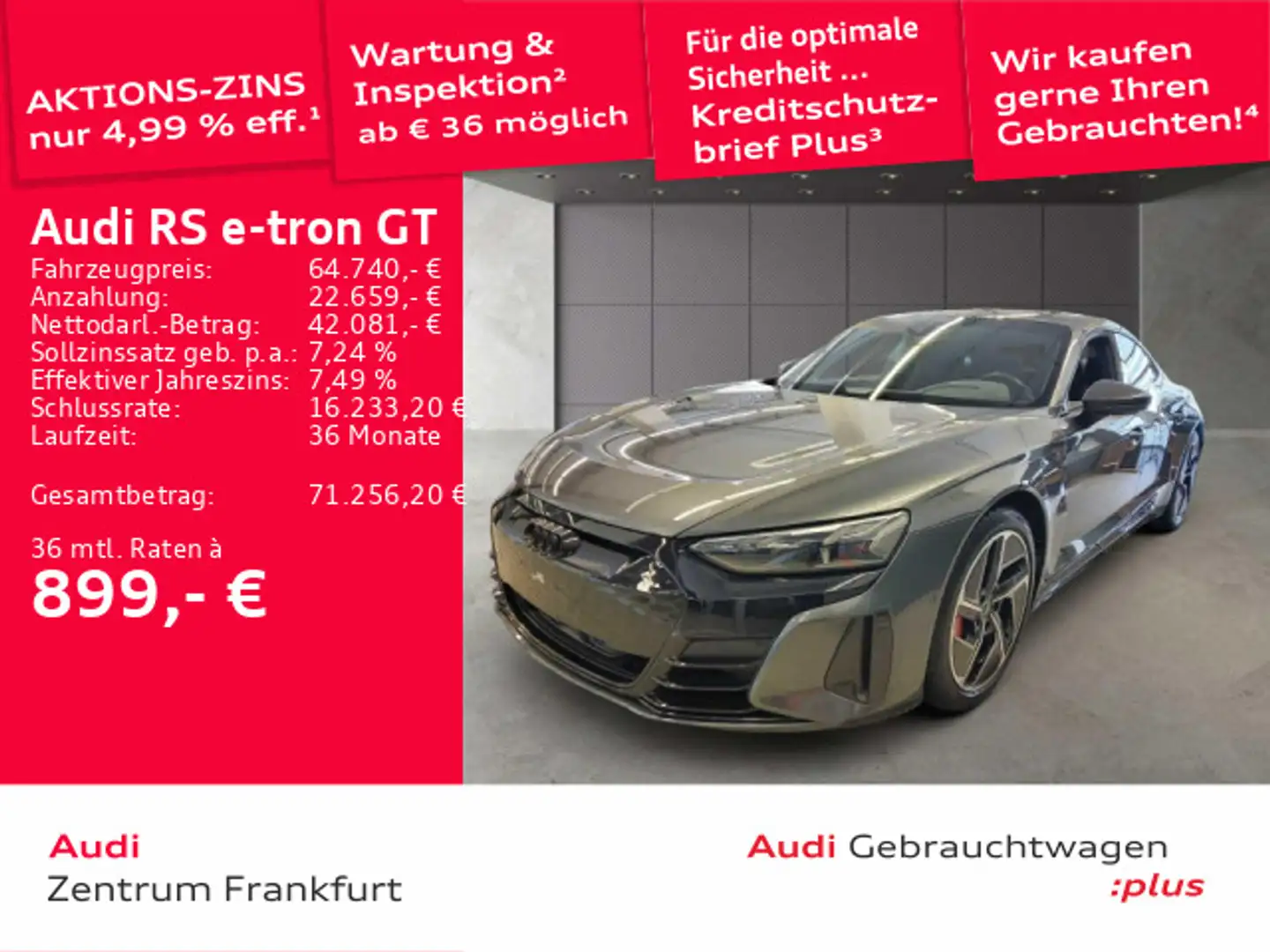 Audi RS e-tron GT Laser Luft Massage B&O Gris - 1