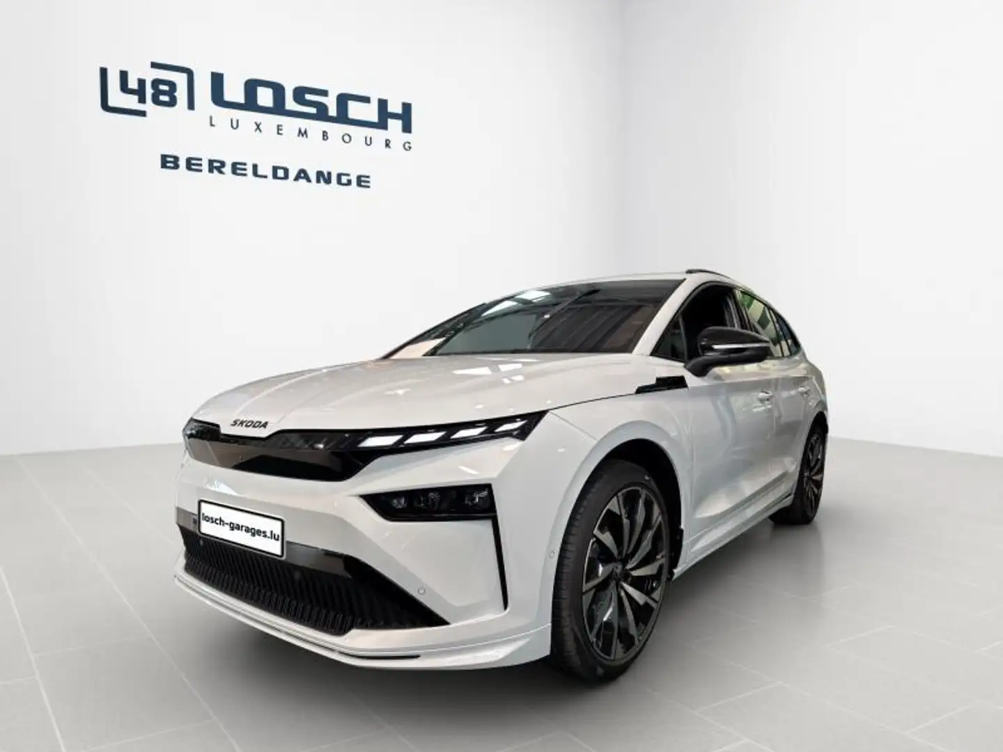 Skoda Enyaq Sportline Blanc - 1
