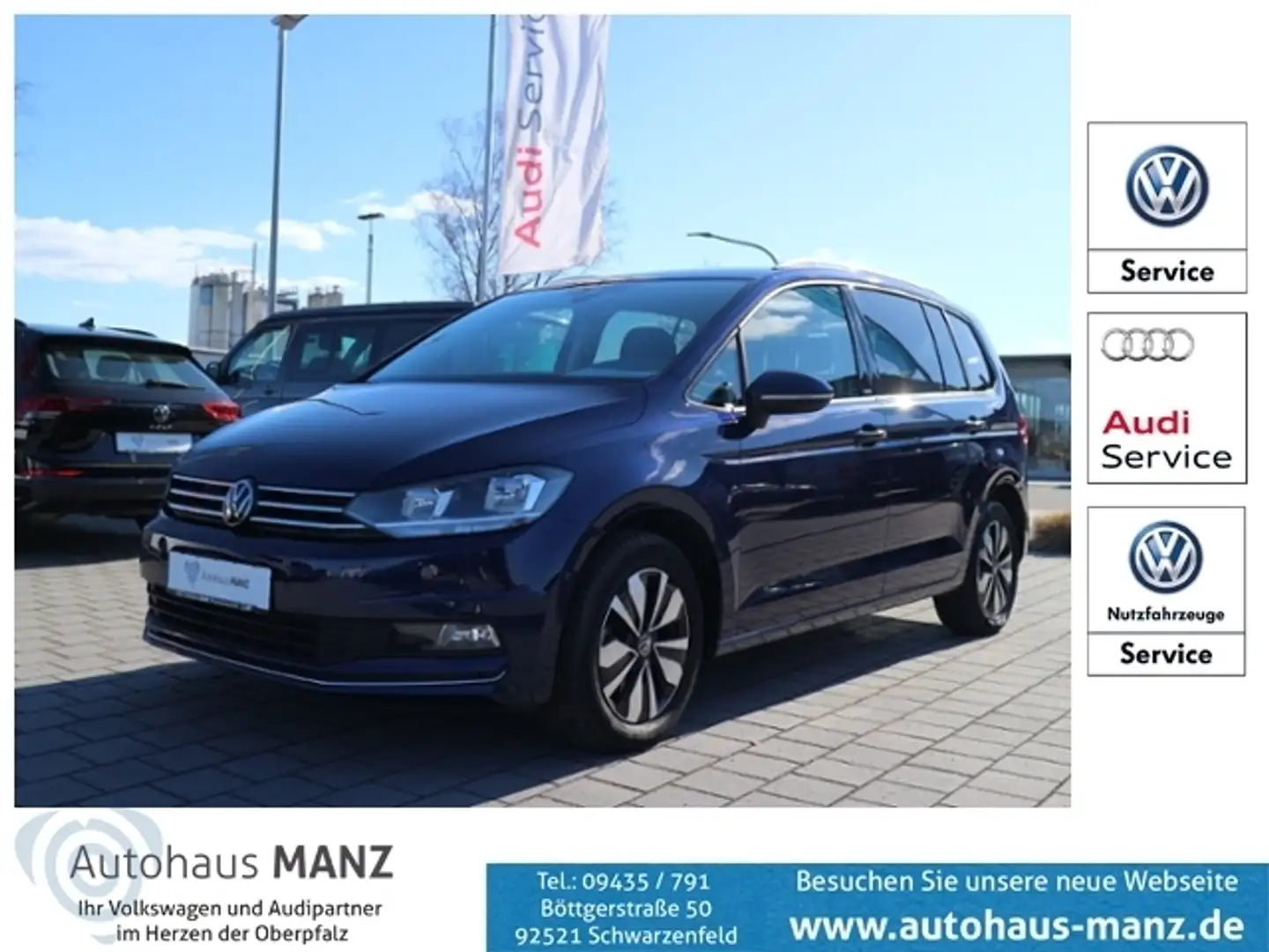 Volkswagen Touran 2.0 TDI Move 7-Sitzer Start-Stopp KLIMA NAVI ALU Bleu - 1