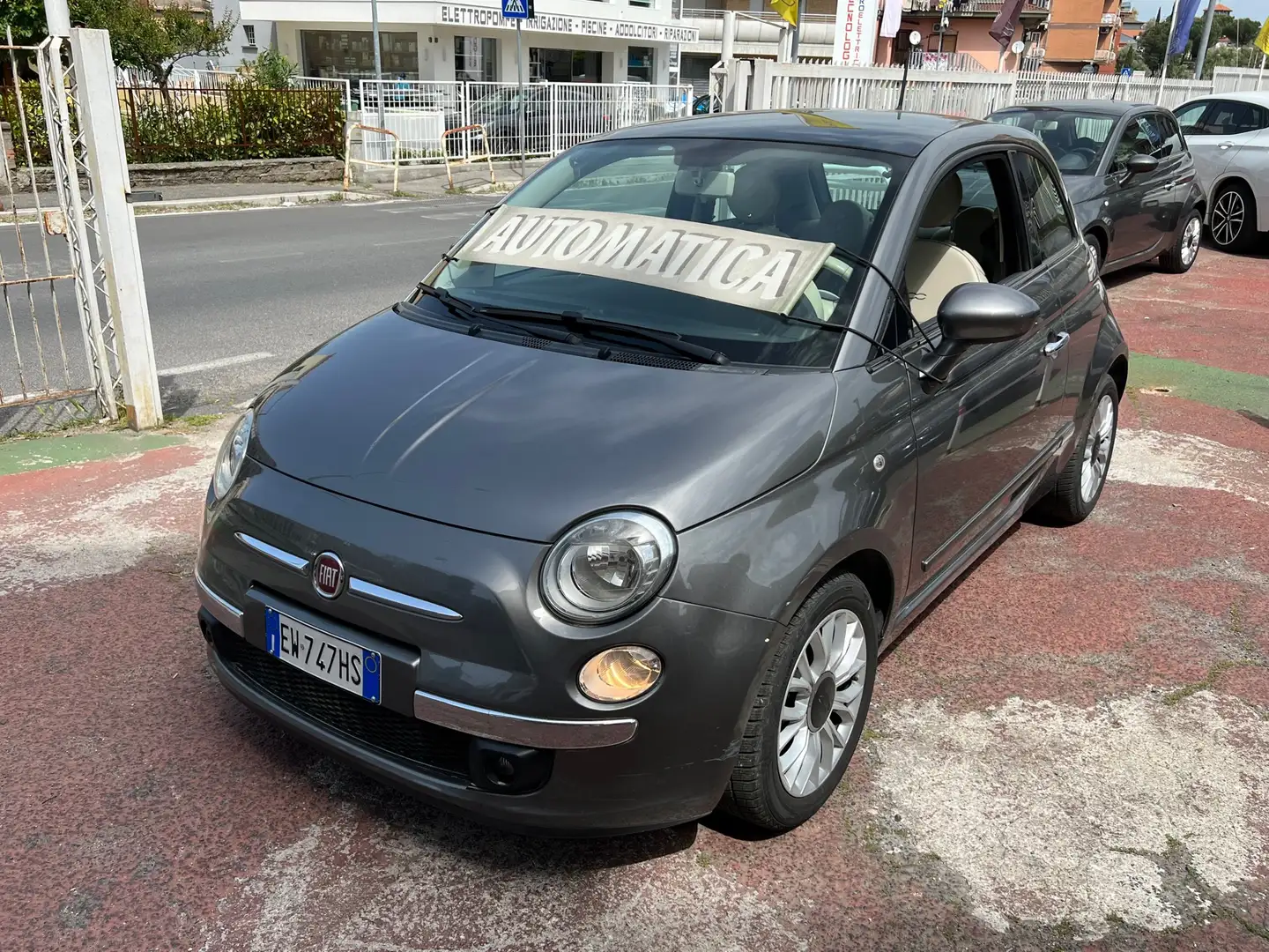 Fiat 500 1.2 69cv Lounge *AUTOMATICA* ok neopatentati!!! Gris - 1