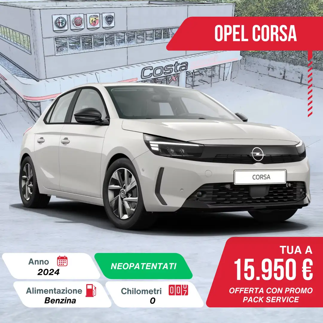 Opel Corsa 1.2 100 CV Edition Argento - 1
