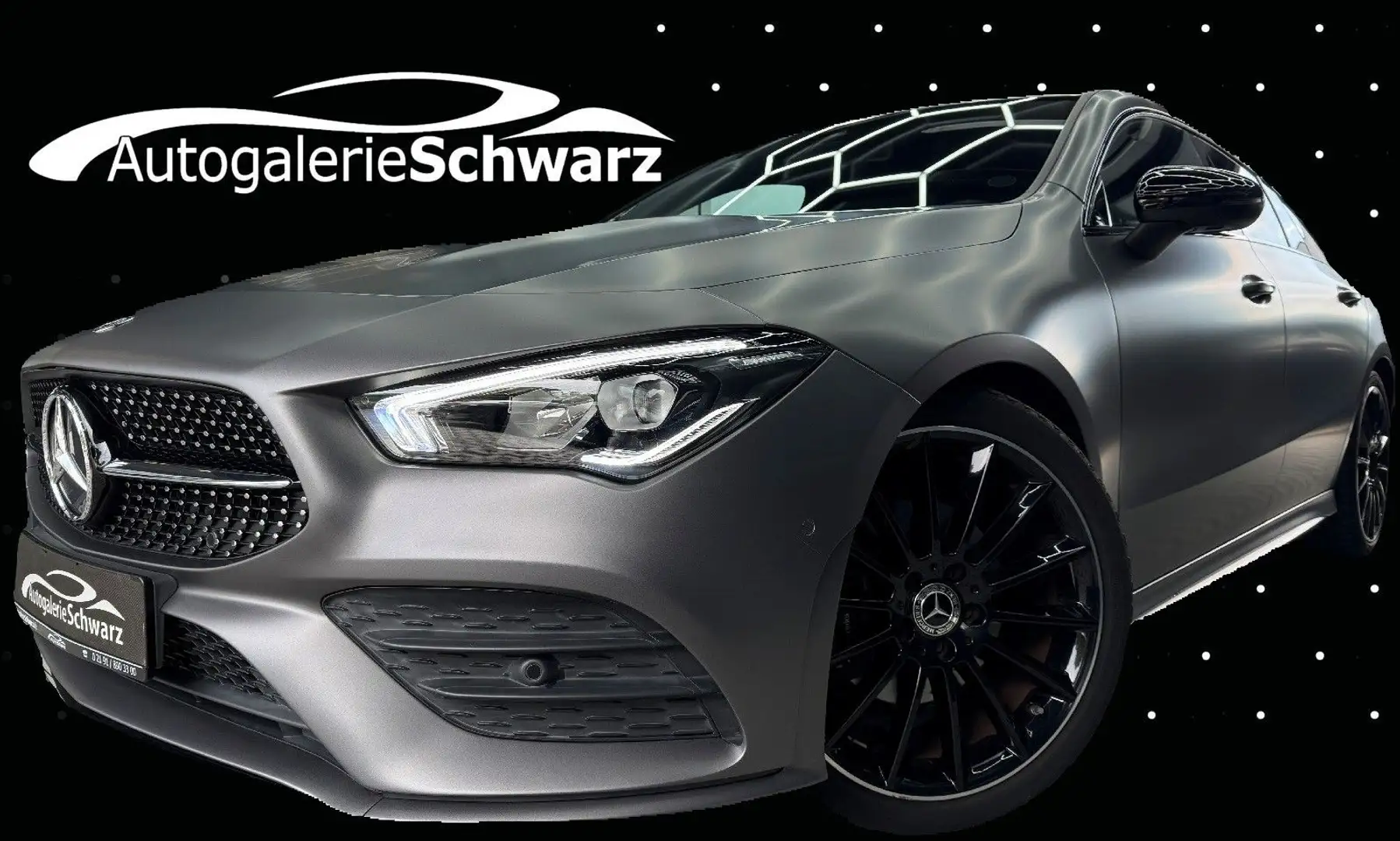 Mercedes-Benz CLA 180 7G AMG NIGHT MAGNO LEDER DAB AMBT 19" Grau - 1