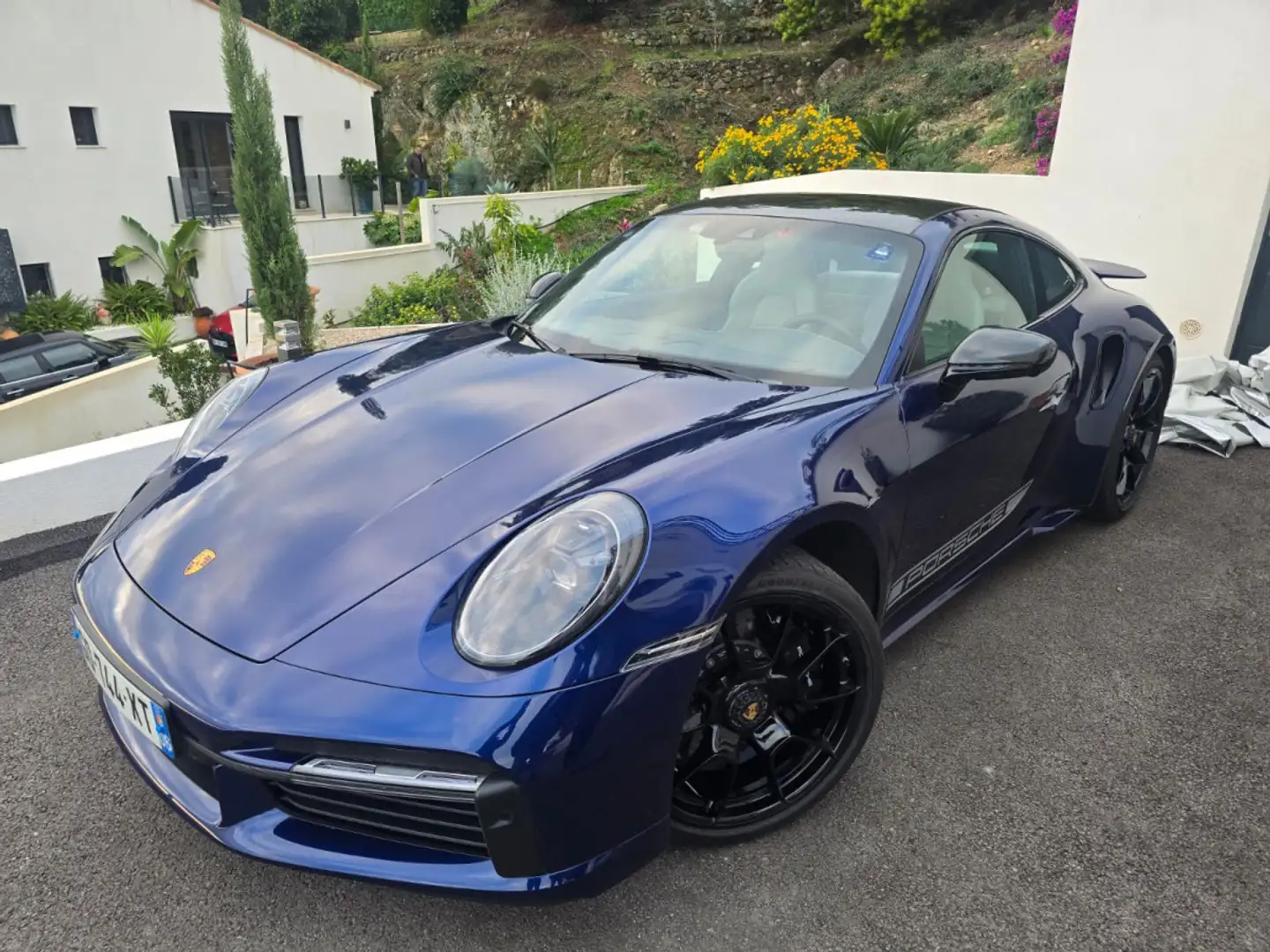 Porsche 992 TURBO S COUPE 650CH PDK 8 CERAMIK PCCB PSE PASM PD Blau - 2