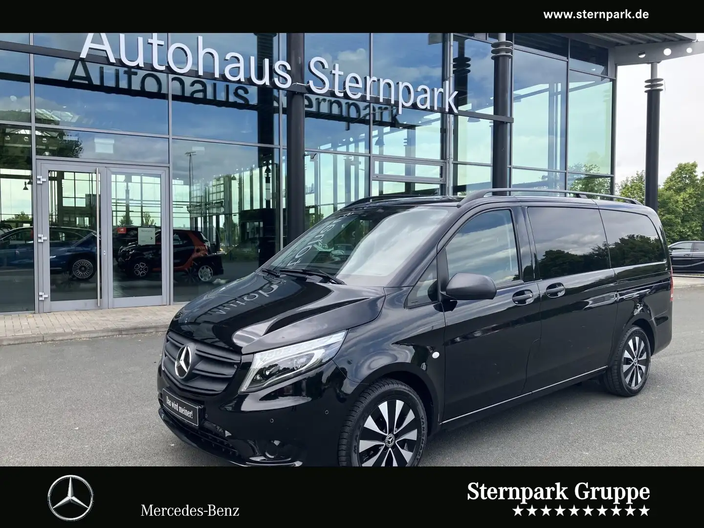 Mercedes-Benz Vito Vito 119 Tourer SELECT 2xKlima+AHK2,5+Sthz+8-Sit Zwart - 1