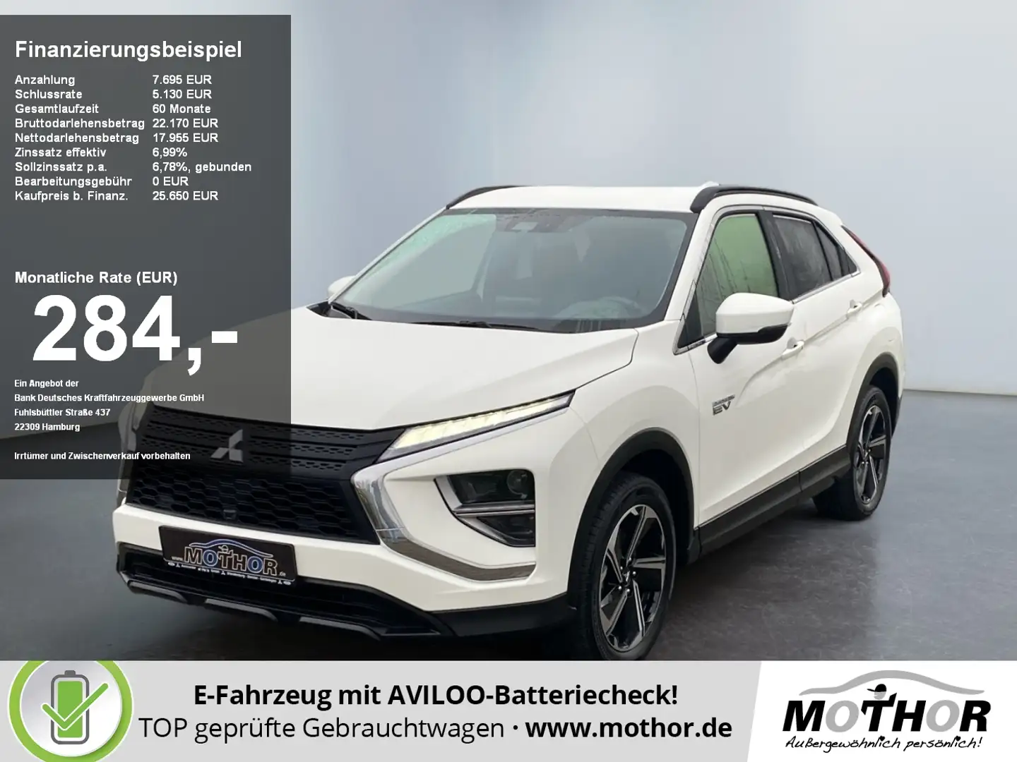 Mitsubishi Eclipse Cross BASIS 2.4 PHEV TEMP SHZ KAM Blanc - 1