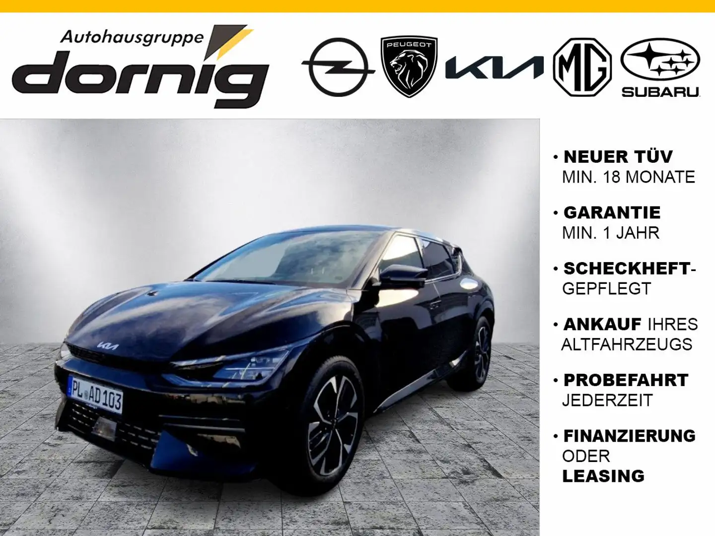 Kia EV6 77,4 GT-Line AWD Schwarz - 1