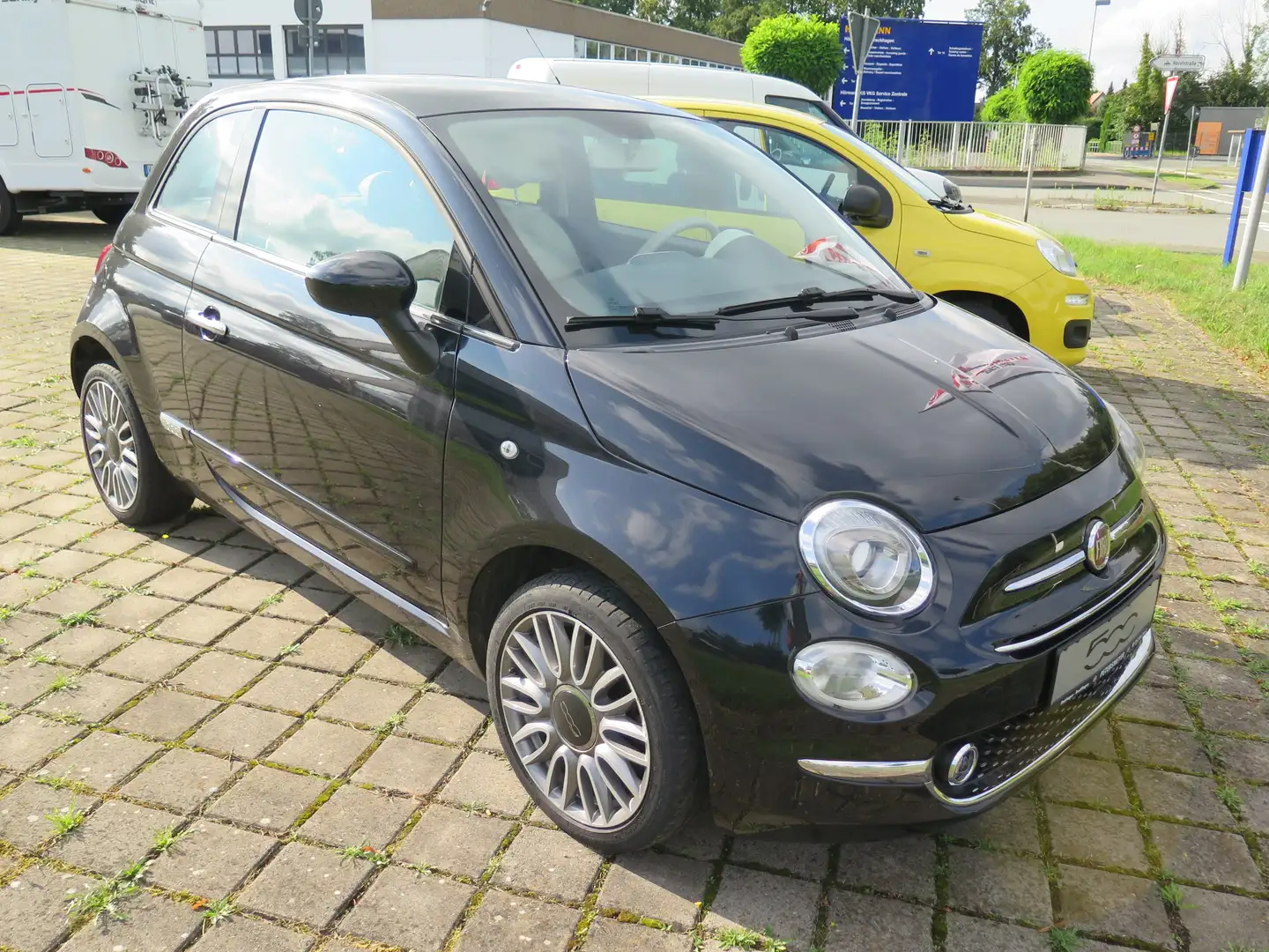 Fiat 500 Lounge  Klimaautomatik Schwarz - 2