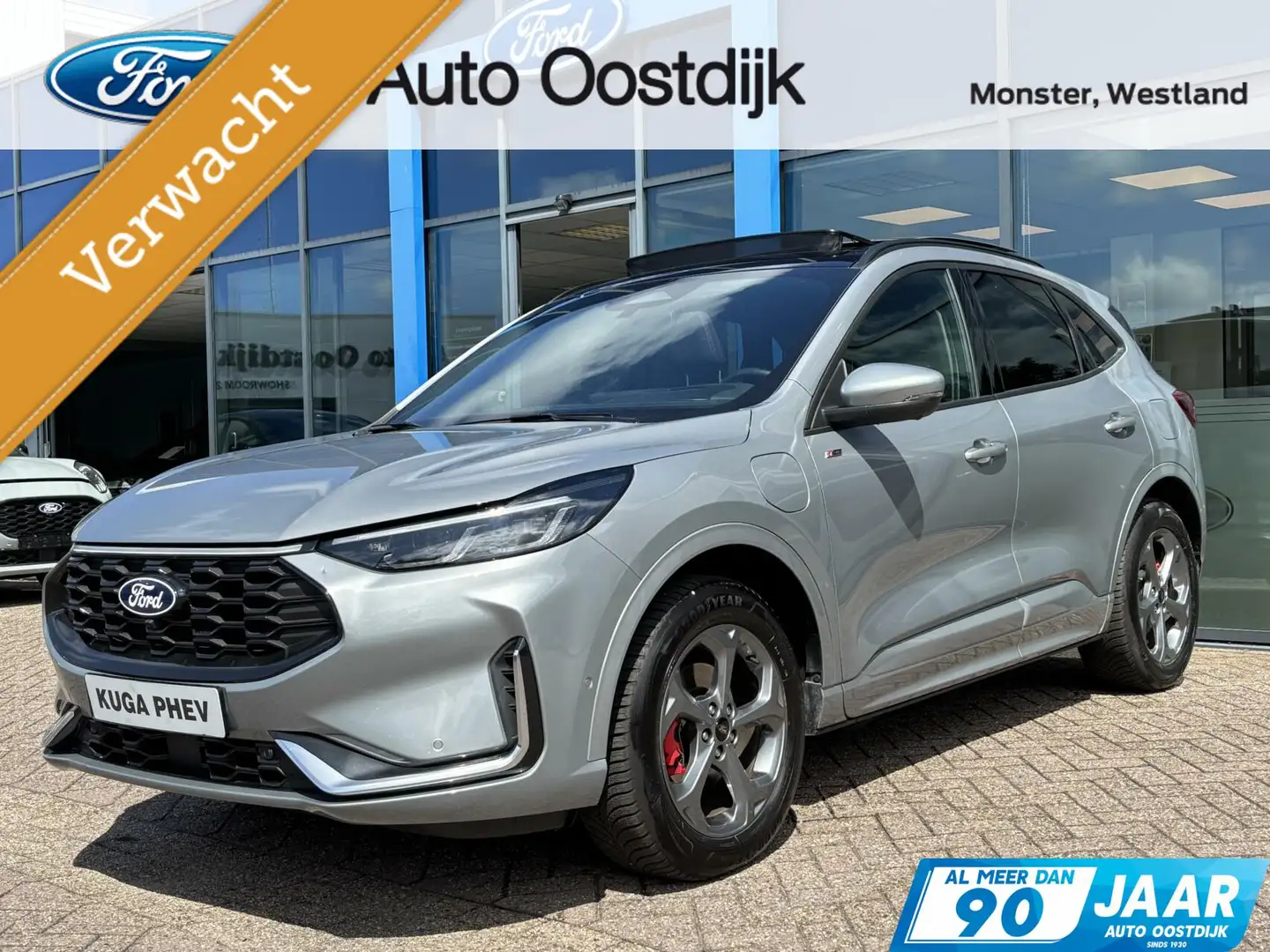 Ford Kuga 2.5 PHEV ST-Line X 243PK Elek. Trekhaak Panodak AG Zilver - 1