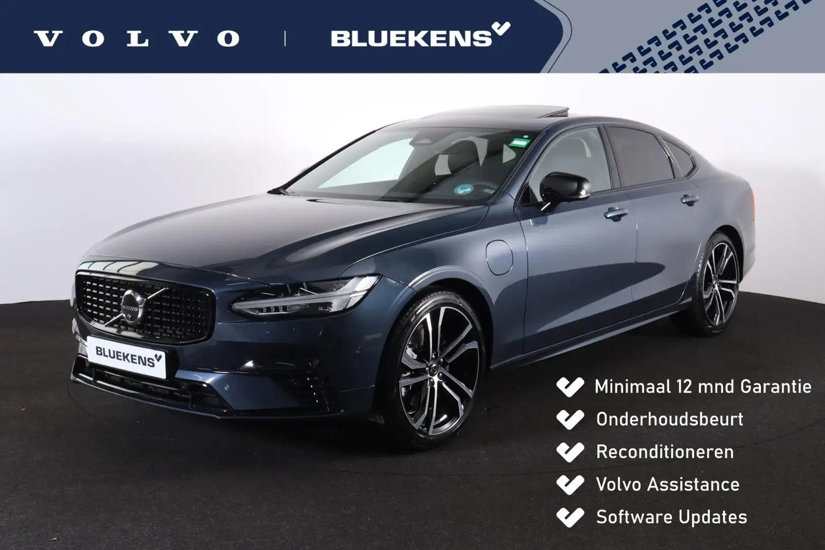 Volvo S90 T8 AWD Ultimate Dark - LONG RANGE - Luchtvering - Blauw - 1