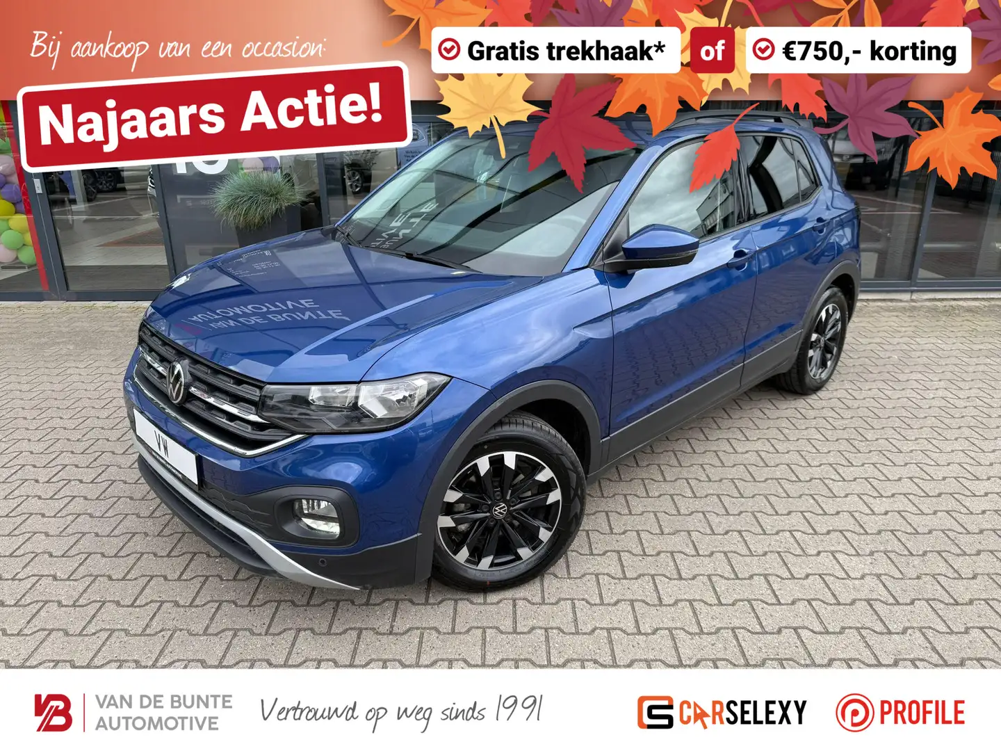 Volkswagen T-Cross 1.0 TSI Style *Apple Carplay & Android Auto* Blauw - 1