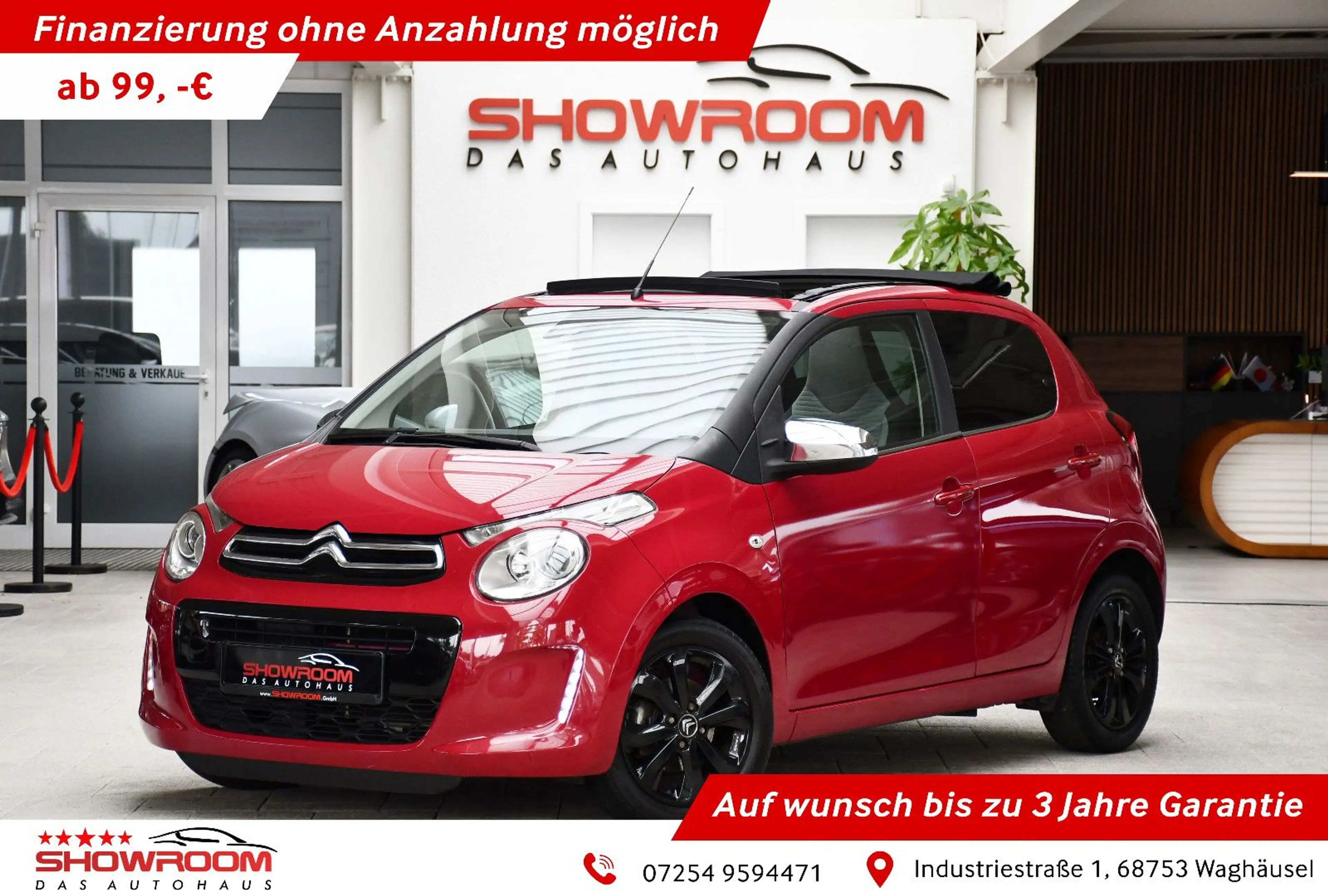 Citroen C1 Airscape Shine Faltdach Shz Tempomat DAB Cam