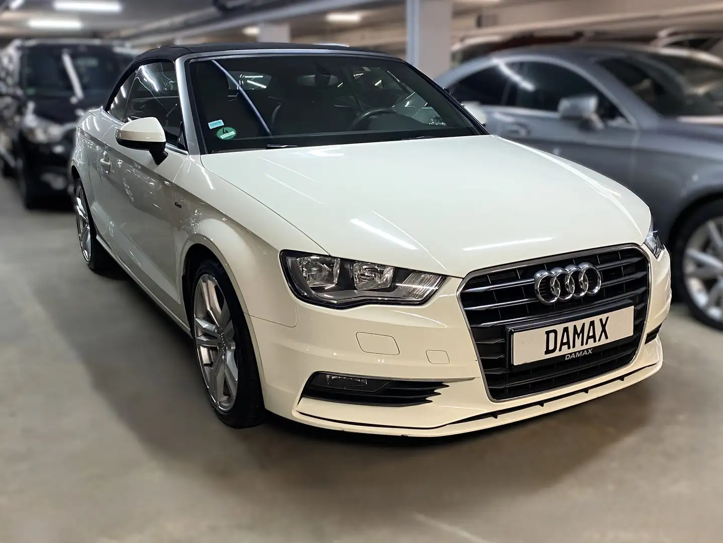 Audi A3 Cabriolet S line Sportpaket*NAVI*LEDER Wit - 2