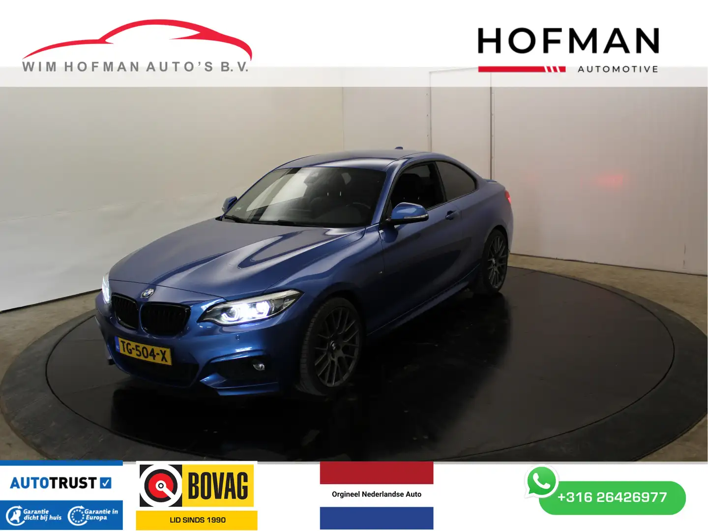 BMW 220 2-serie Coupé 220i High Executive M-Sport Camera L Blau - 1