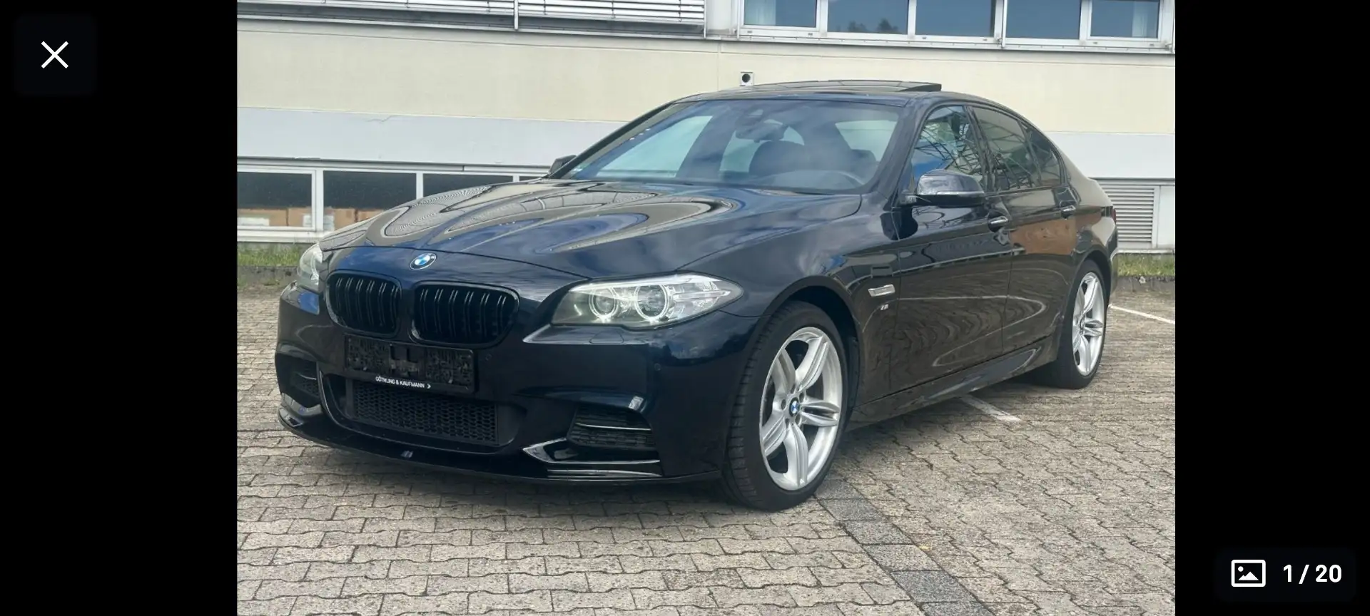 BMW 550 550xi High Executive xdrive Msport Zwart - 1