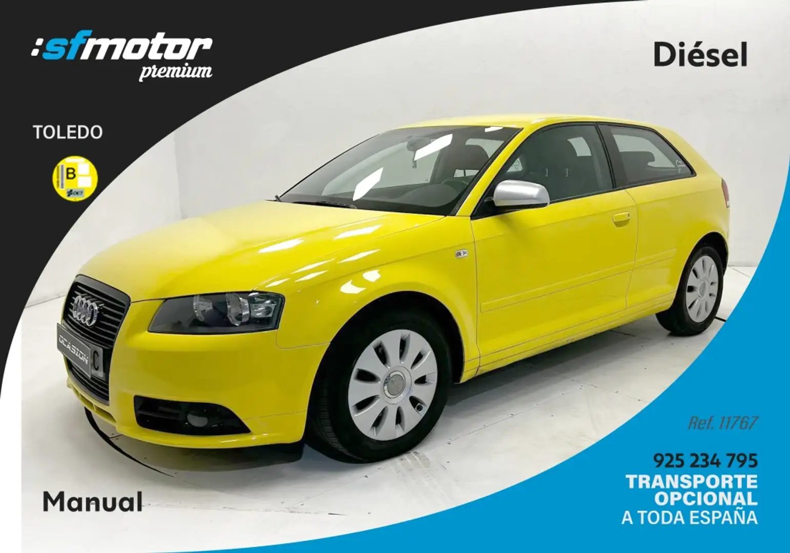 Audi A3 2.0TDI Ambiente Gelb - 1
