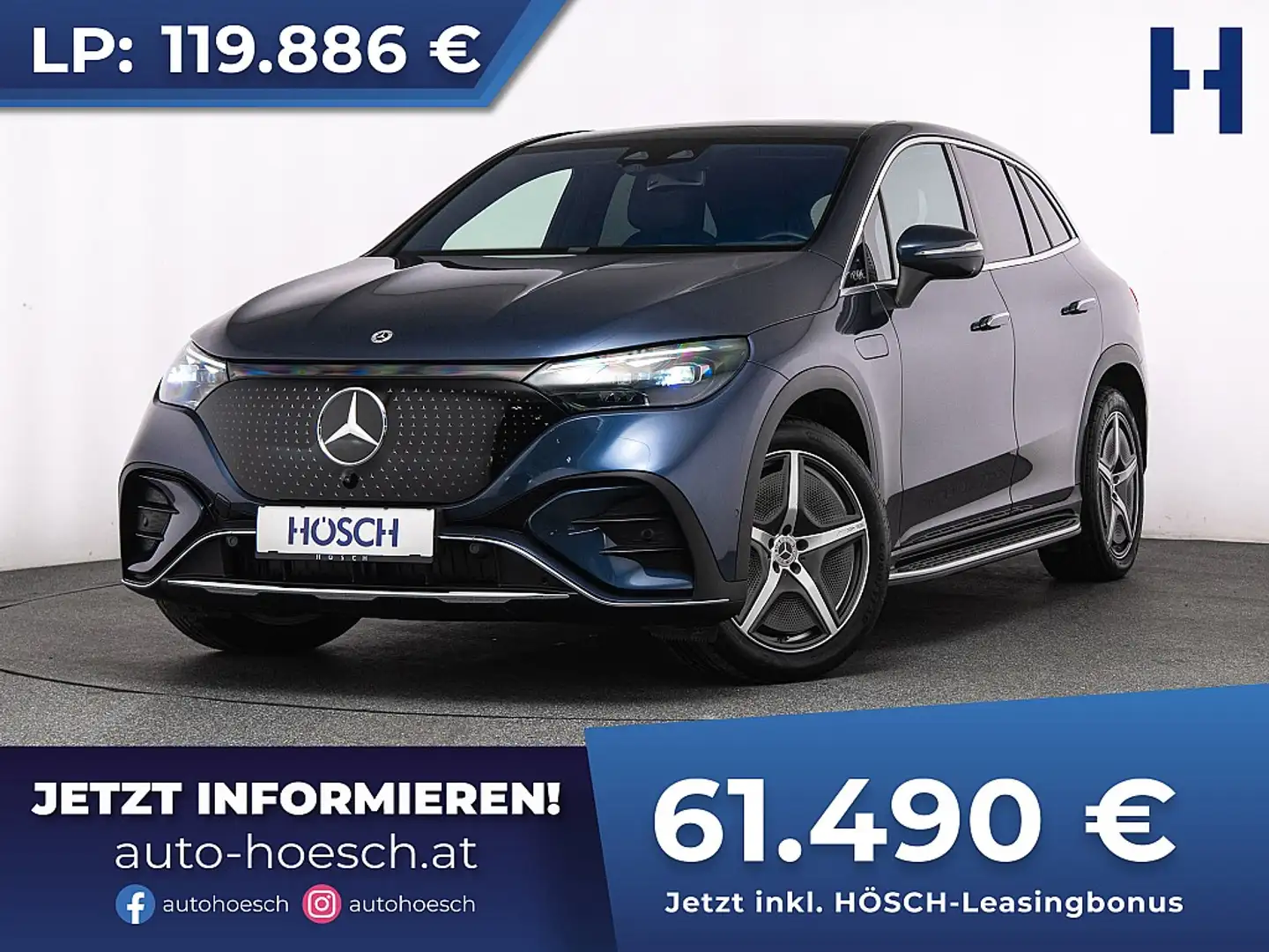 Mercedes-Benz EQE 500 SUV 4Matic AMG PREMIUM WIE NEU -49% Azul - 1
