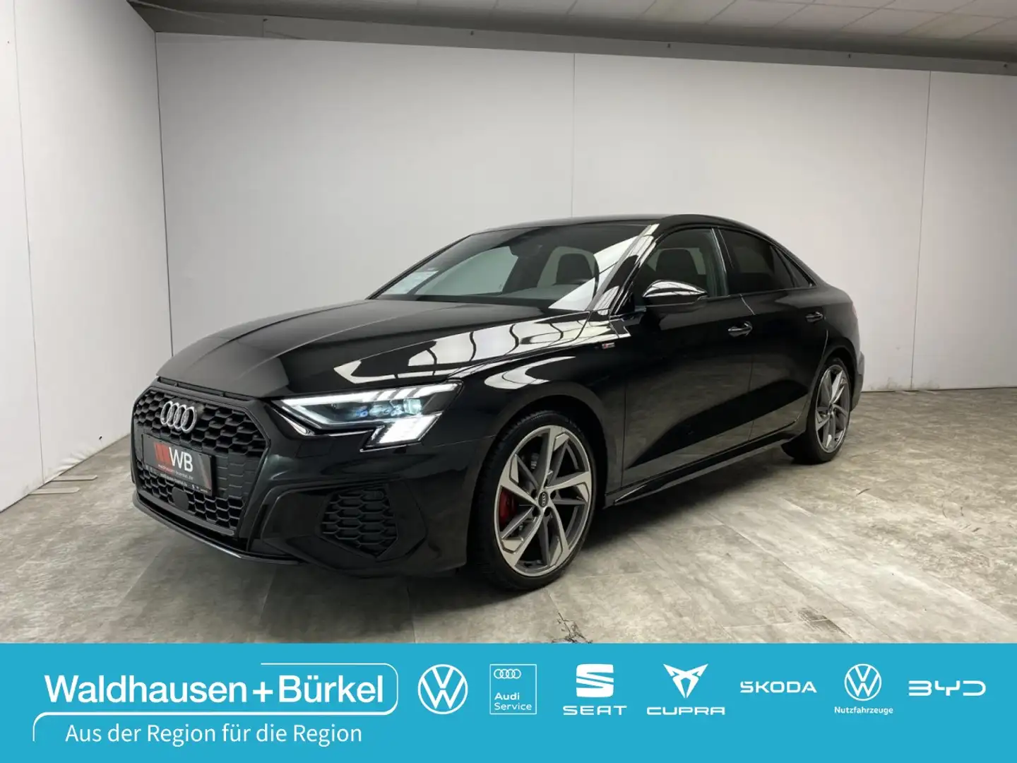 Audi A3 Limousine 35 TDI S-tronic S line Klima Navi Schwarz - 1