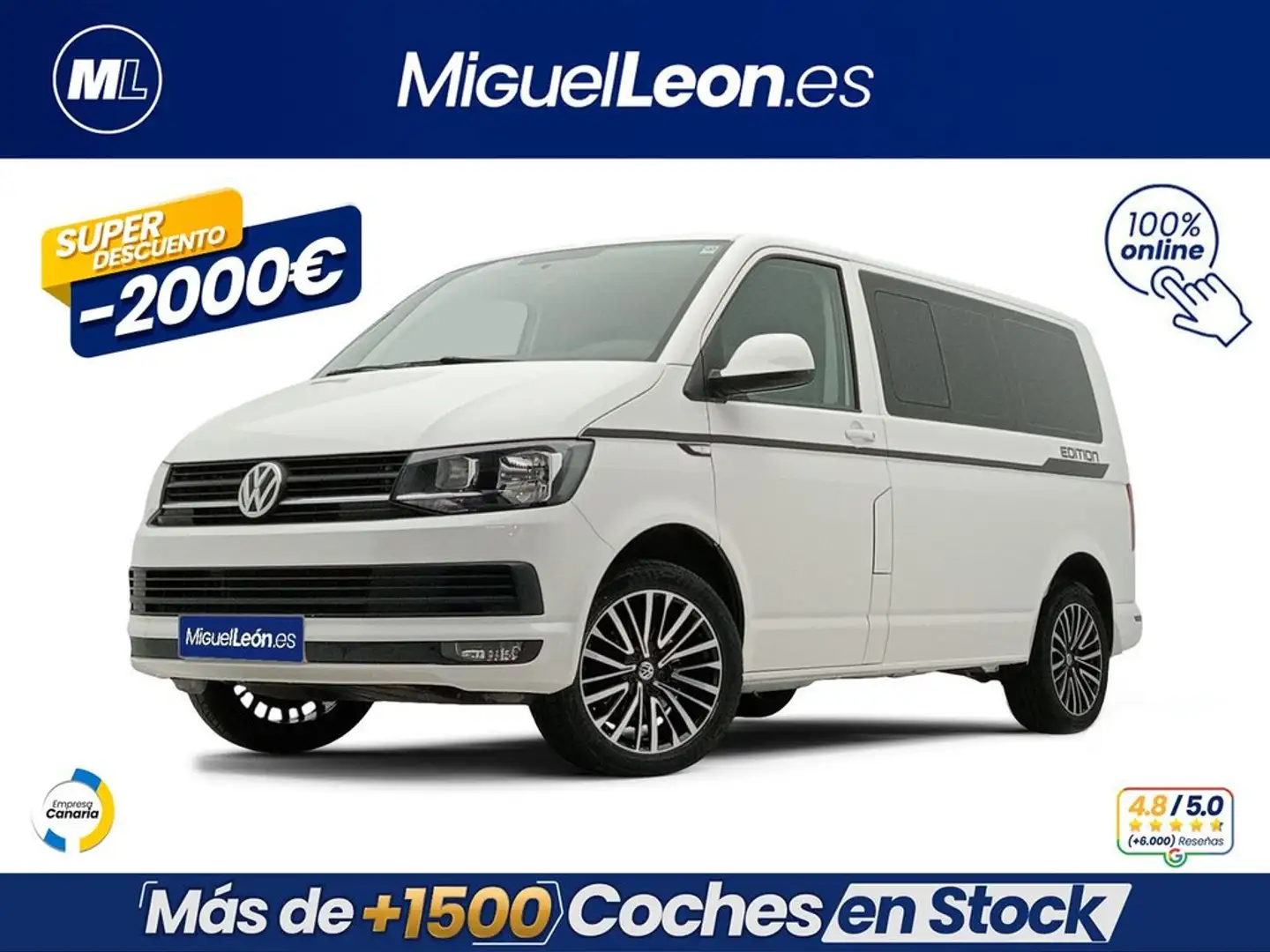 Volkswagen Transporter 2.0 TDI 100CV Blanco - 2
