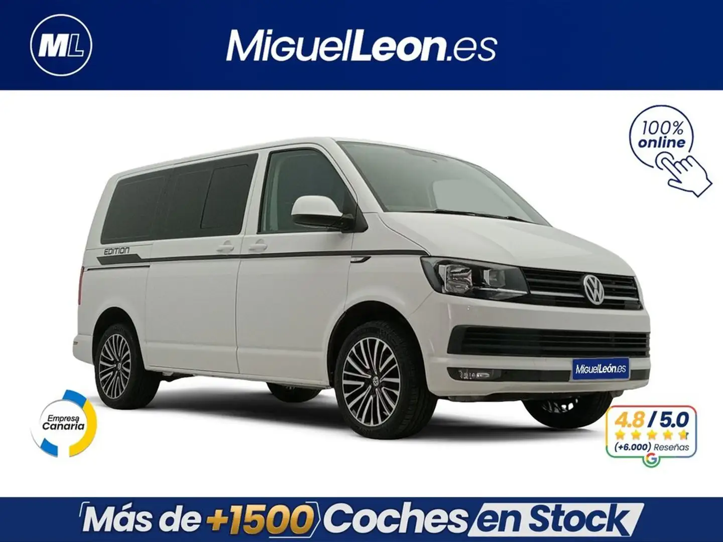 Volkswagen Transporter 2.0 TDI 100CV Blanco - 1
