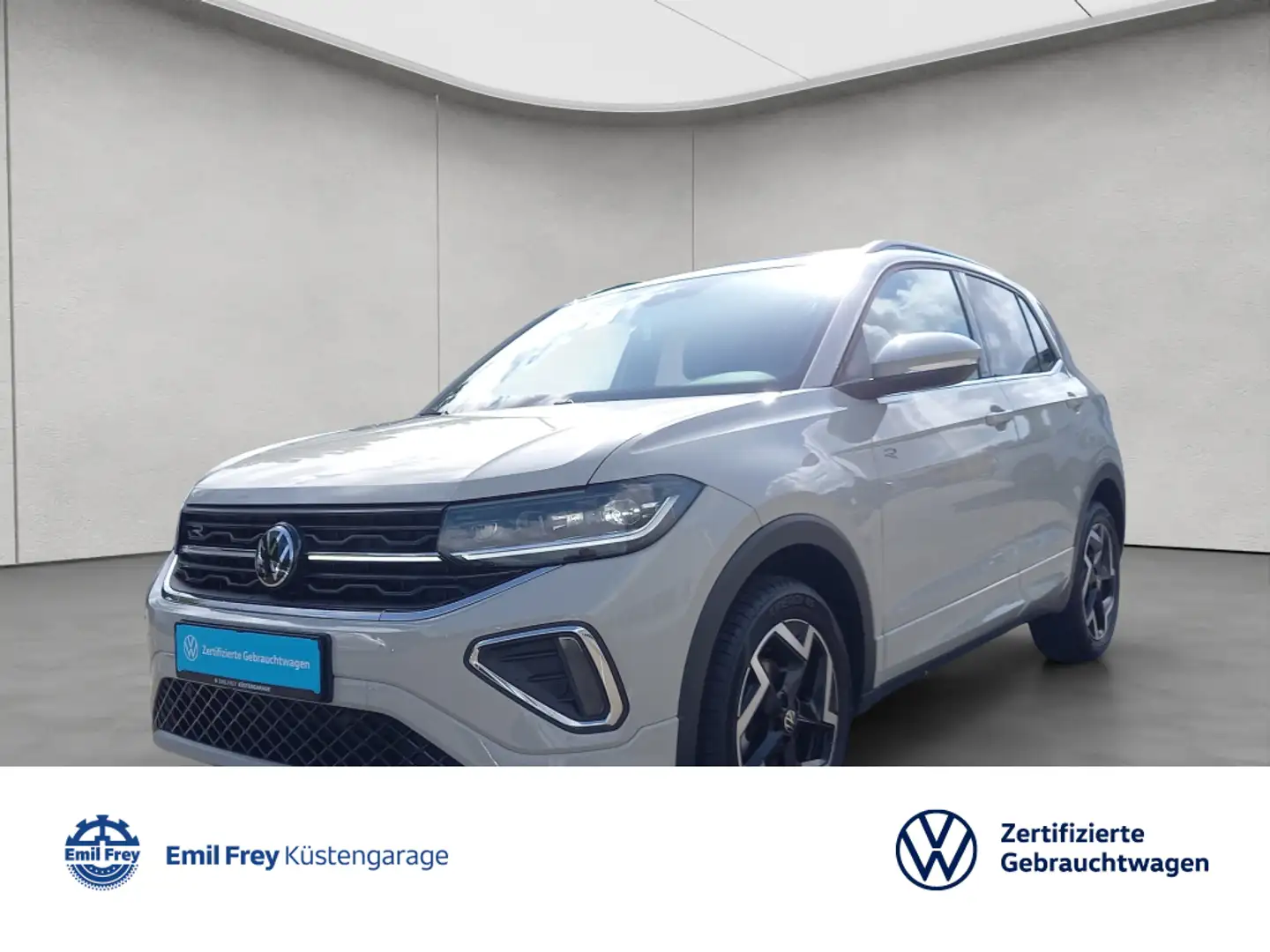 Volkswagen T-Cross 1.0 TSI -R-Line- DSG LED/ Navi/ App-Co Grau - 1