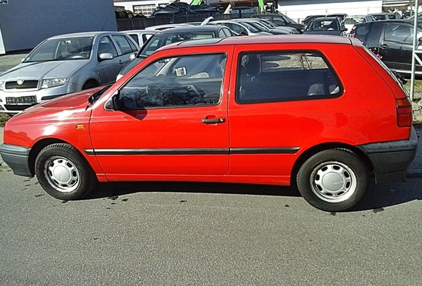 Volkswagen Golf /Top/ TÜV neu/ org 100 tkm ! /scheckh./Oldtimer Rot - 1