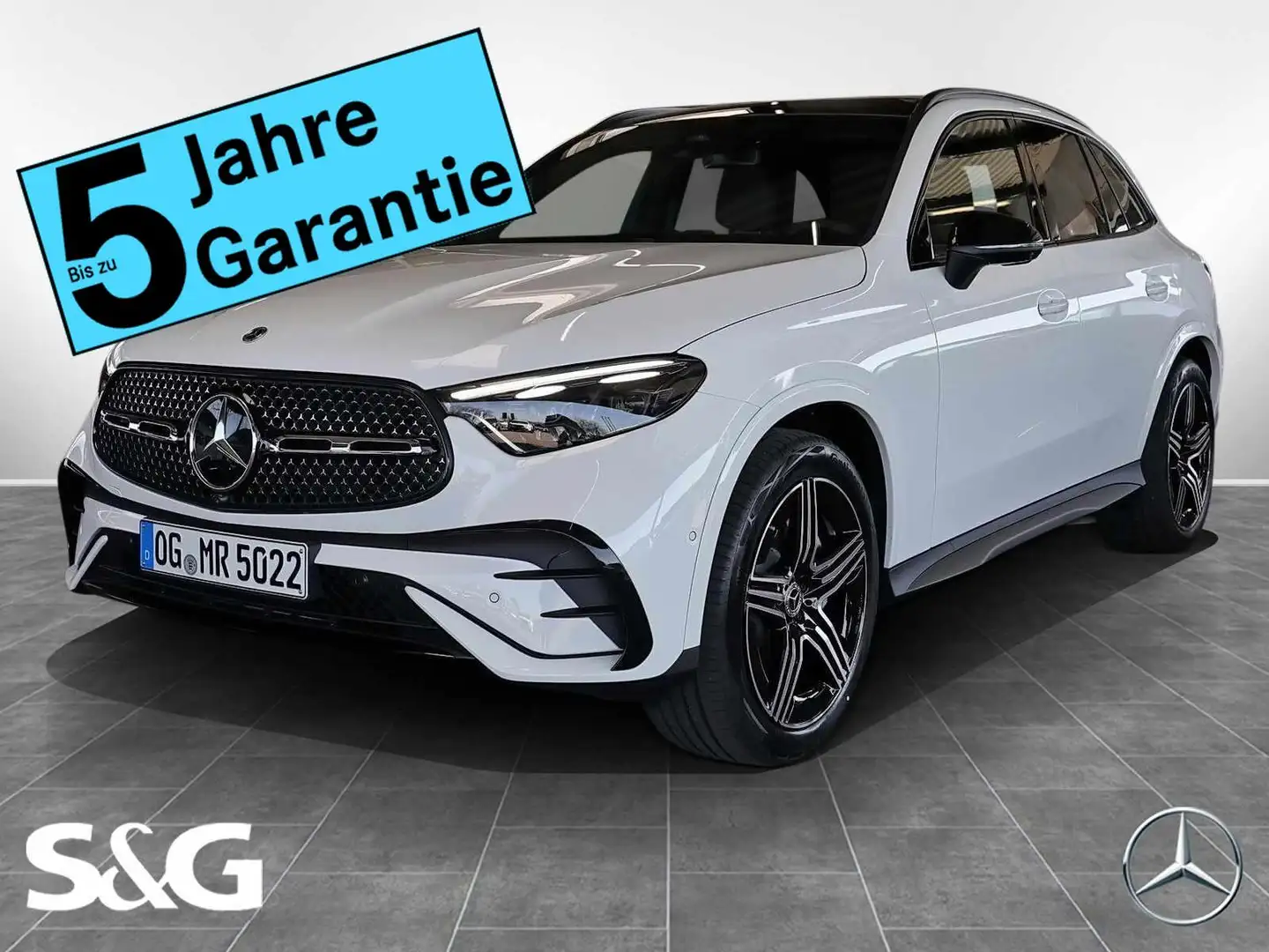 Mercedes-Benz GLC 220 d 4M AMG Distronic+360°+DIG-LED+Pano+AHK Weiß - 1