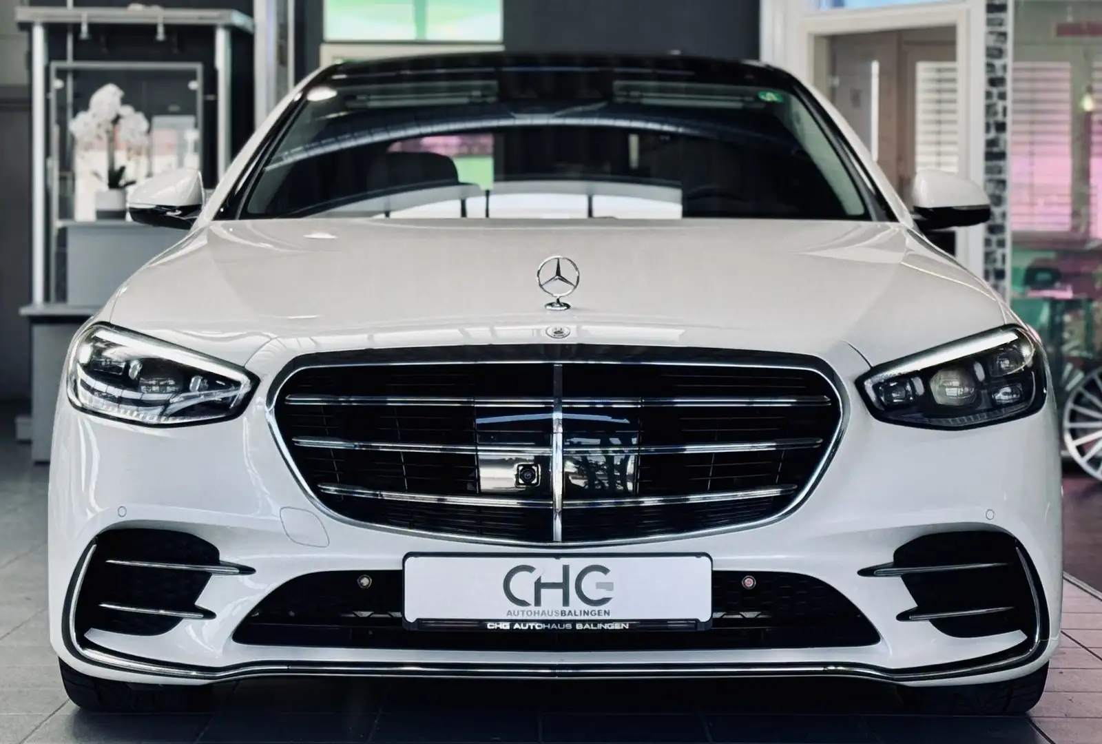 Mercedes-Benz S 580 e L AMG Chauffeur 100% VOLL* Blanc - 2
