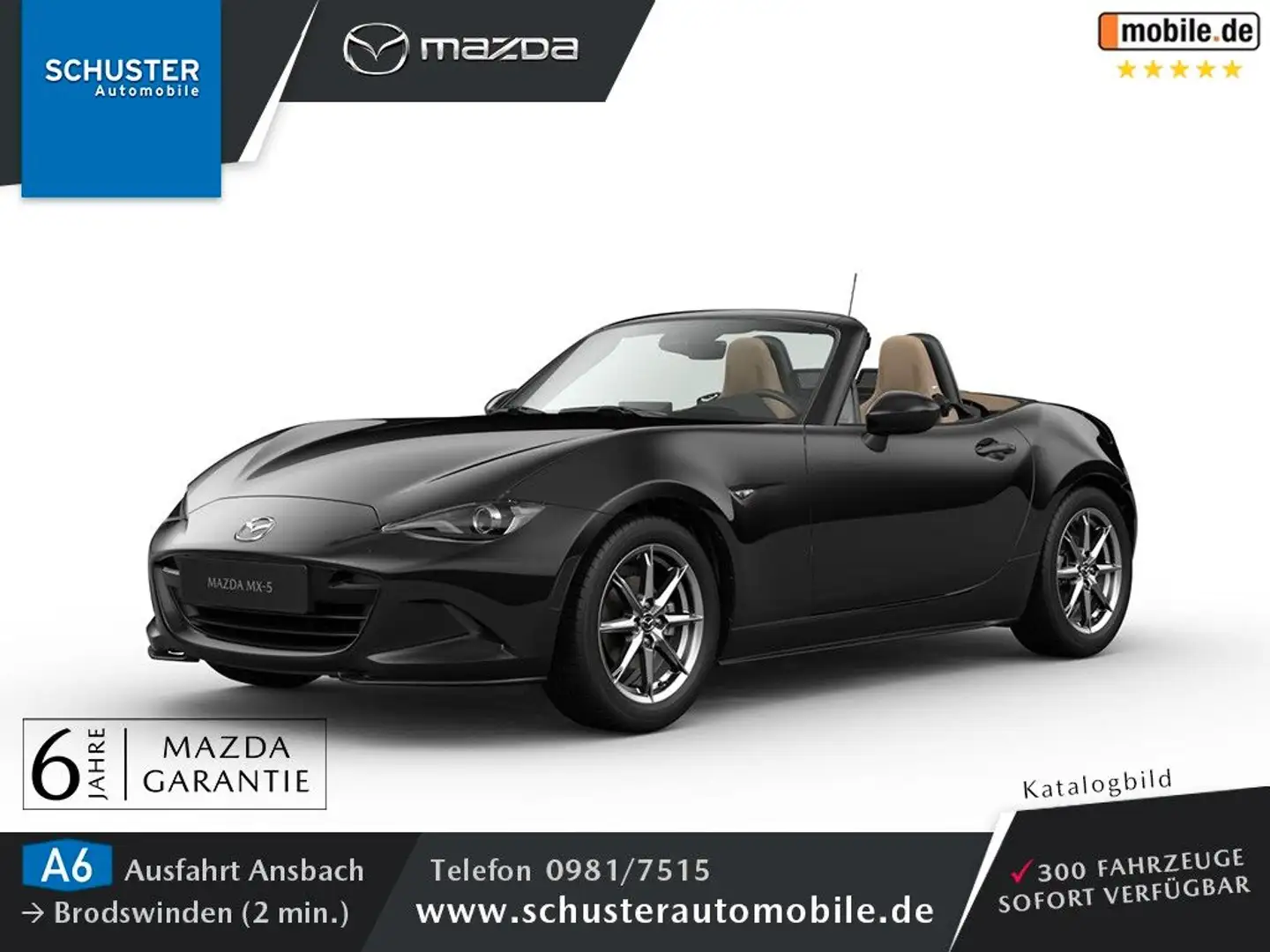 Mazda MX-5 Kazari 2024 LEDER / BOSE / MATRIX-LED / 16" Schwarz - 1