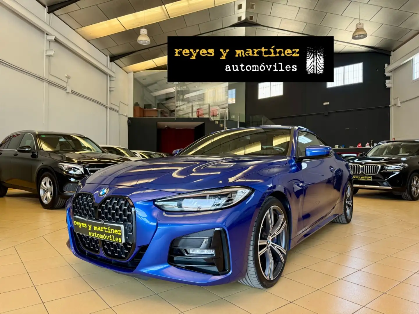BMW 420 420dA Coupé M Sport Pro Blauw - 1