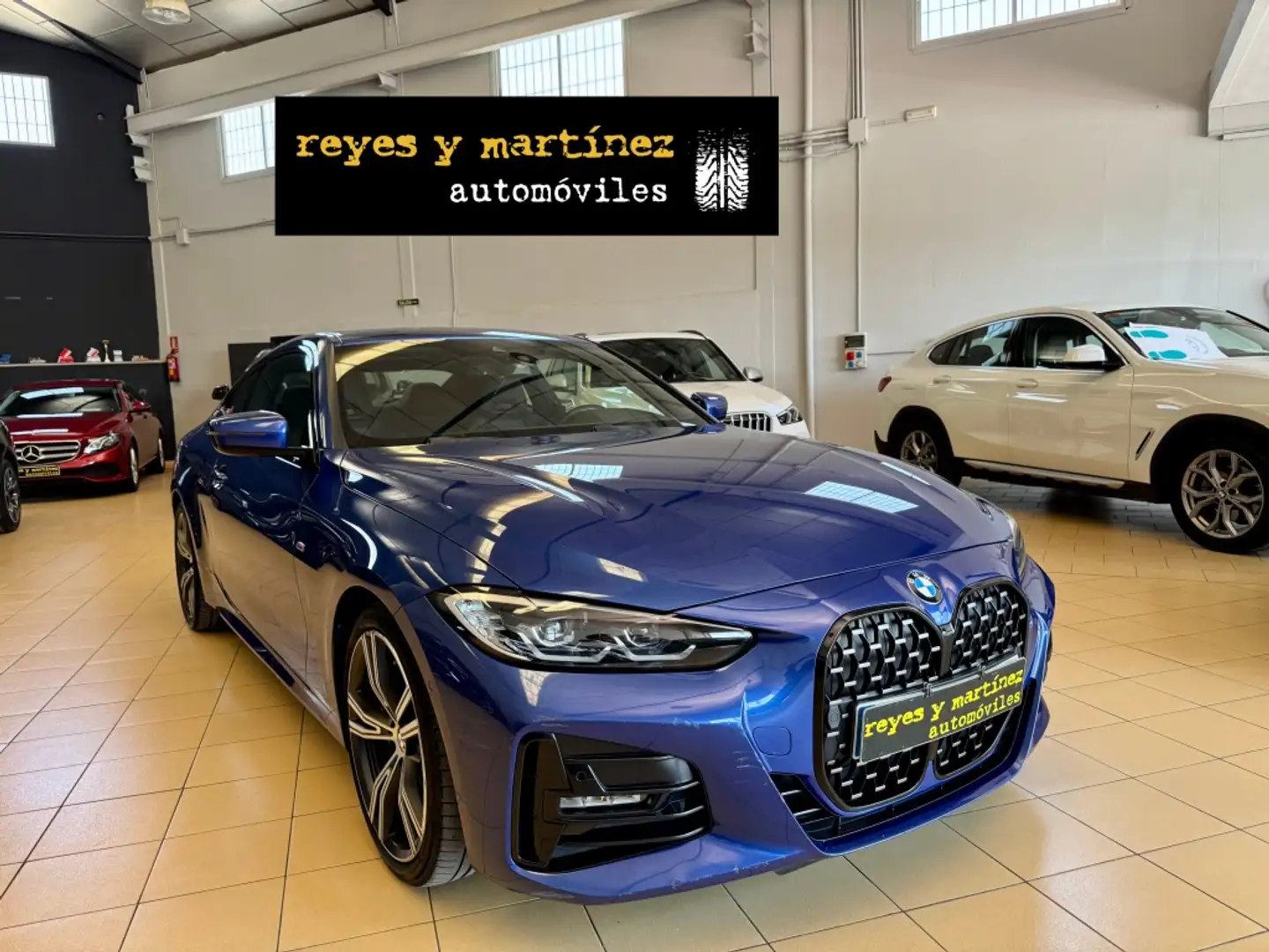 BMW 420 420dA Coupé M Sport Pro Blauw - 2
