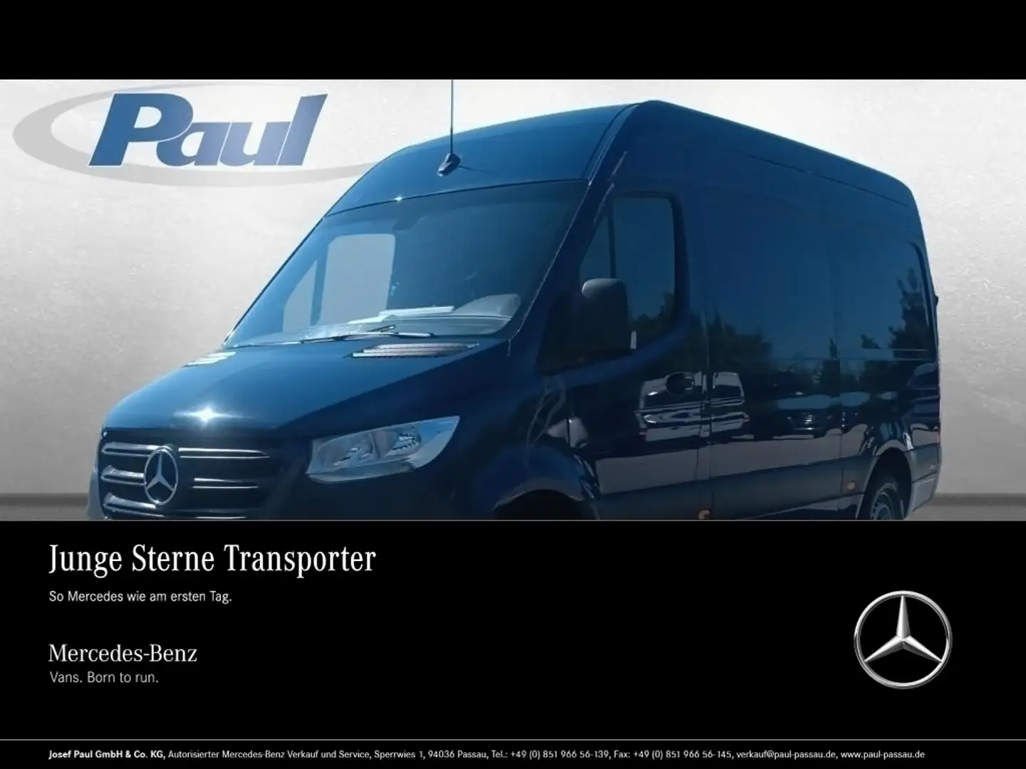 Mercedes-Benz Sprinter 317 KA L2/H2 AHK3,5+Klima+360°Kamera+Navi Bleu - 1
