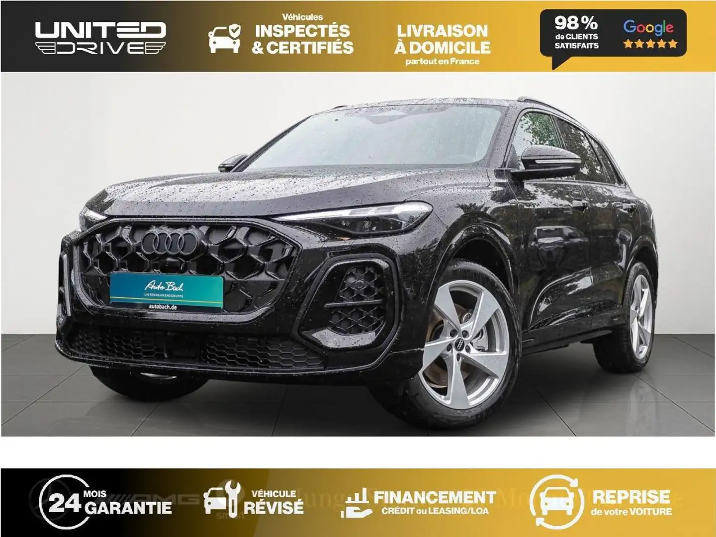 Audi Q5 Quattro 2.0 TFSI PHEV e - 299 - BV S-tronic 2024 S line Noir - 1