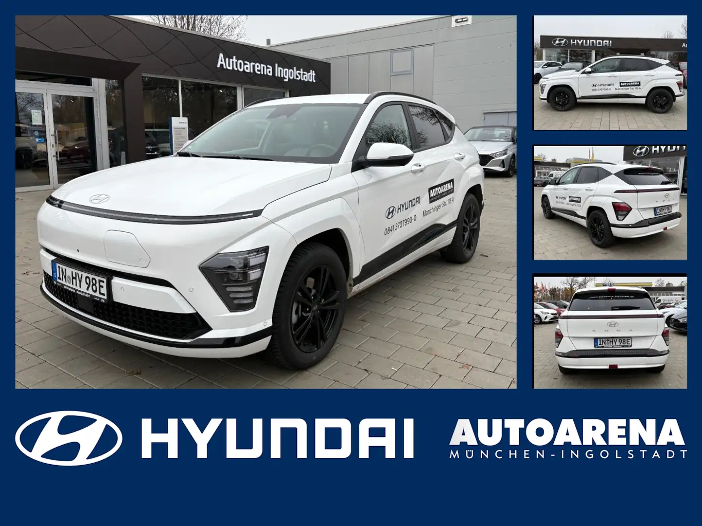Hyundai KONA 64 Trend Elektro 2xKlima ACC AUT DynLicht Weiß - 1