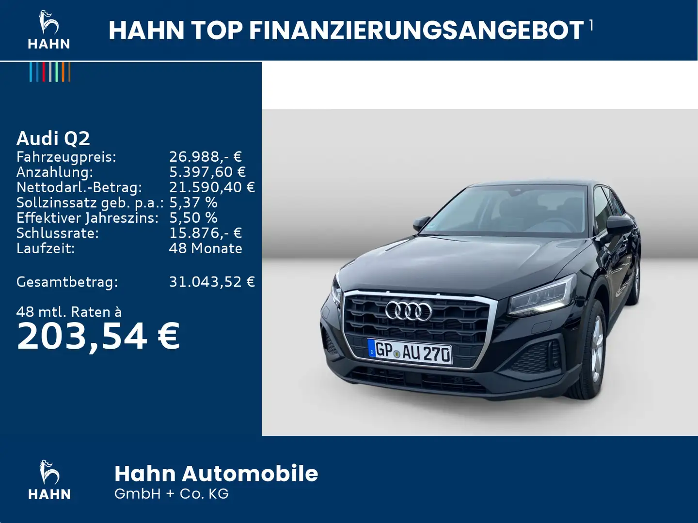 Audi Q2 30 TFSI LED ACC CAM Virtual Cockpit Sitzhzg Schwarz - 2