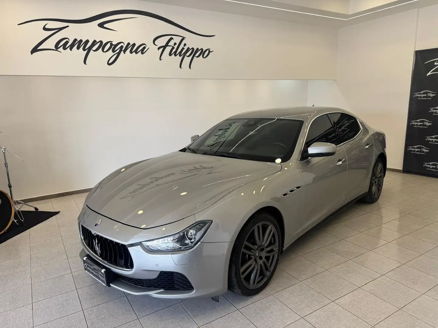 Maserati Ghibli V6 Diesel 275 CV Argent - 1