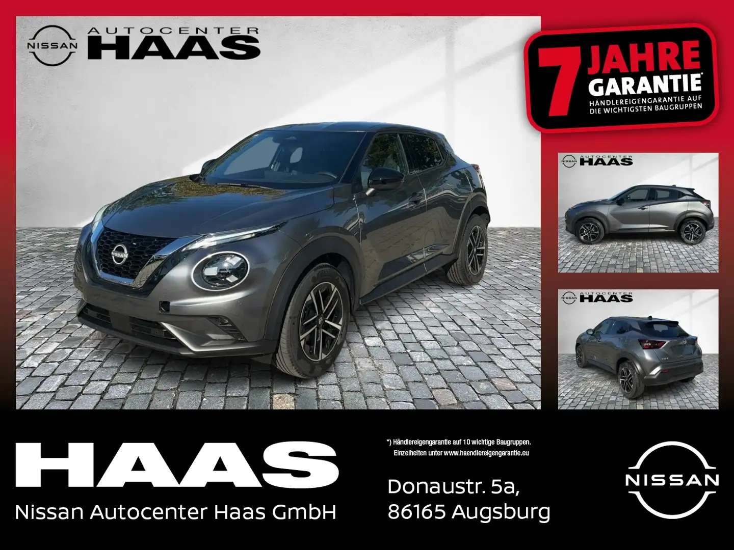 Nissan Juke 1.0 DIG-T N-Connecta FLA SpurH Grau - 1