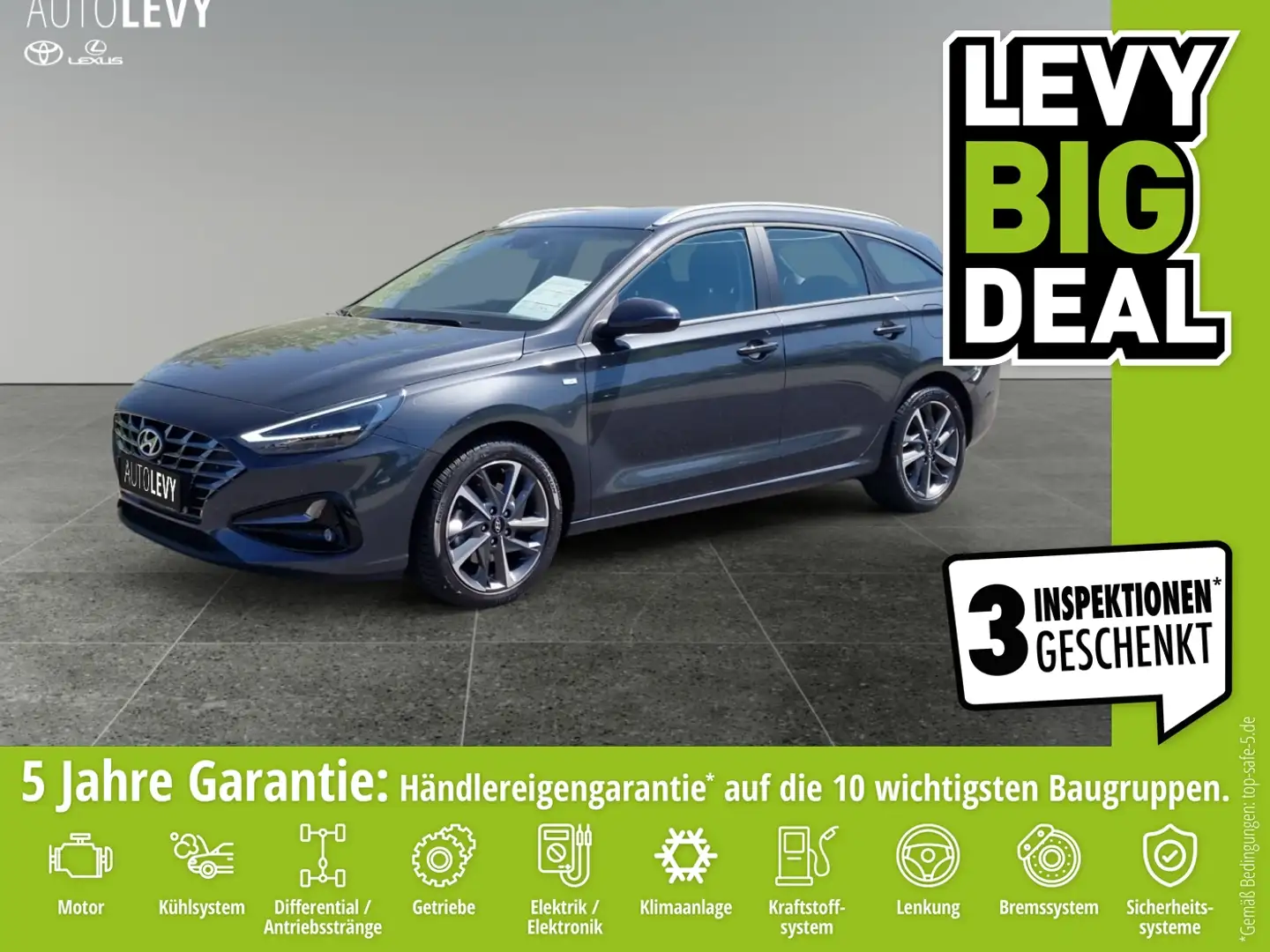 Hyundai i30 cw 1.5 T-GDI Trend +4Season+Navi+LED+SHZ+LHZ Grau - 1