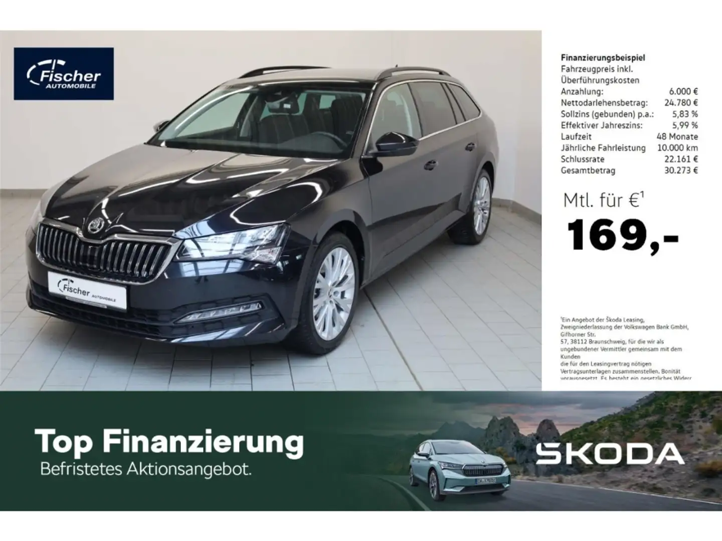 Skoda Superb Combi 1.5 TSI Ambition Noir - 1