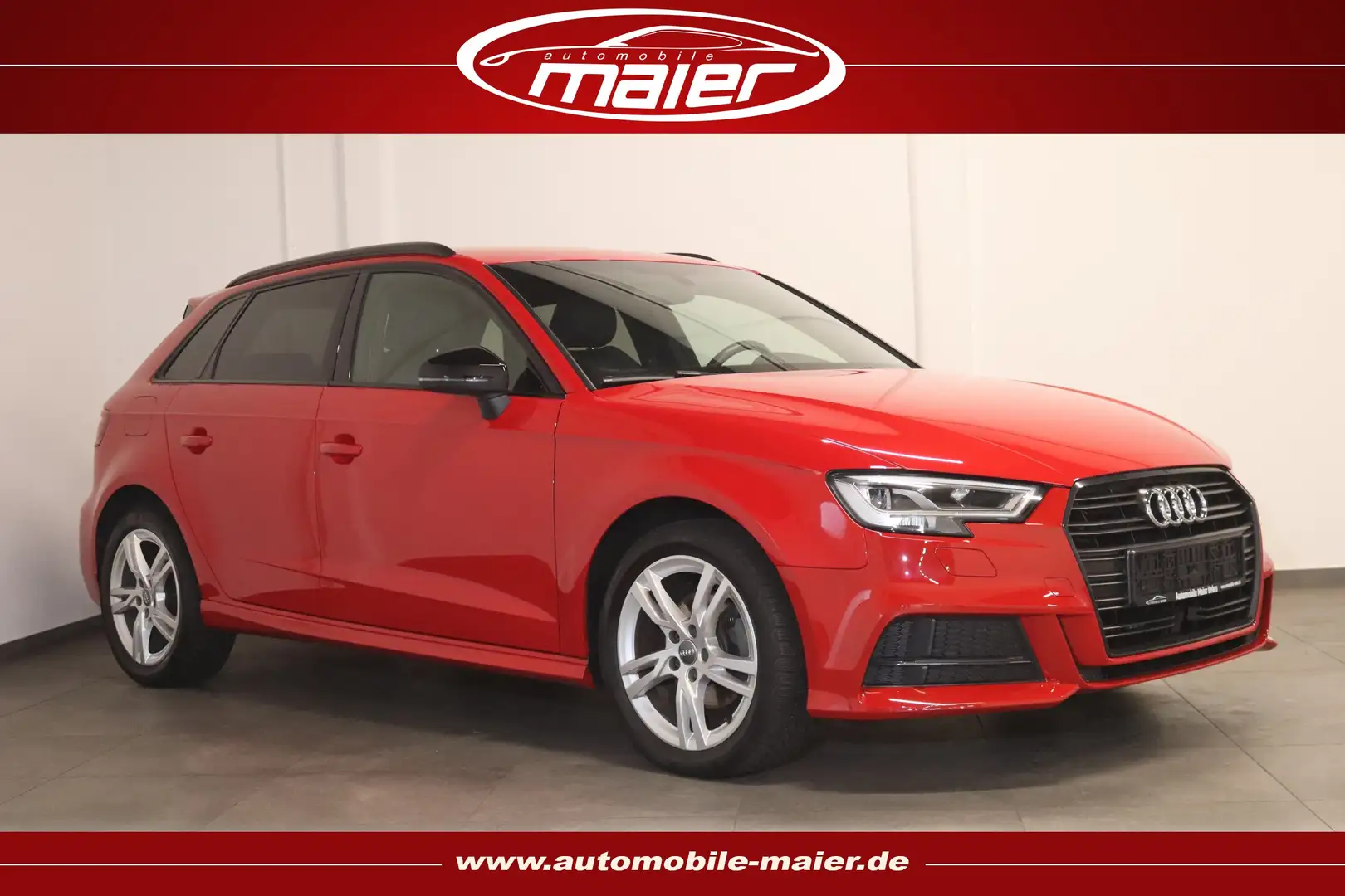 Audi A3 30 g-tron S line Plus-Navi-ACC-LED-SHZ-KESSY- Rouge - 1