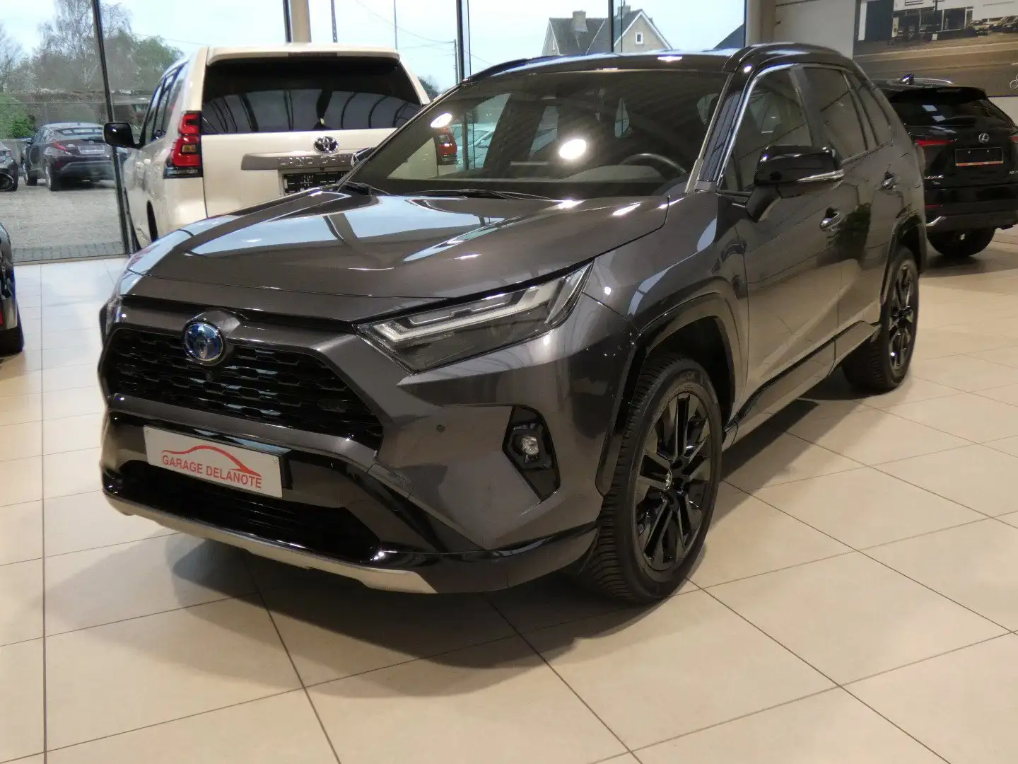 Toyota RAV 4 HYBRID Facelift!! *Style Plus* TREKHAAK LEDER Gris - 2