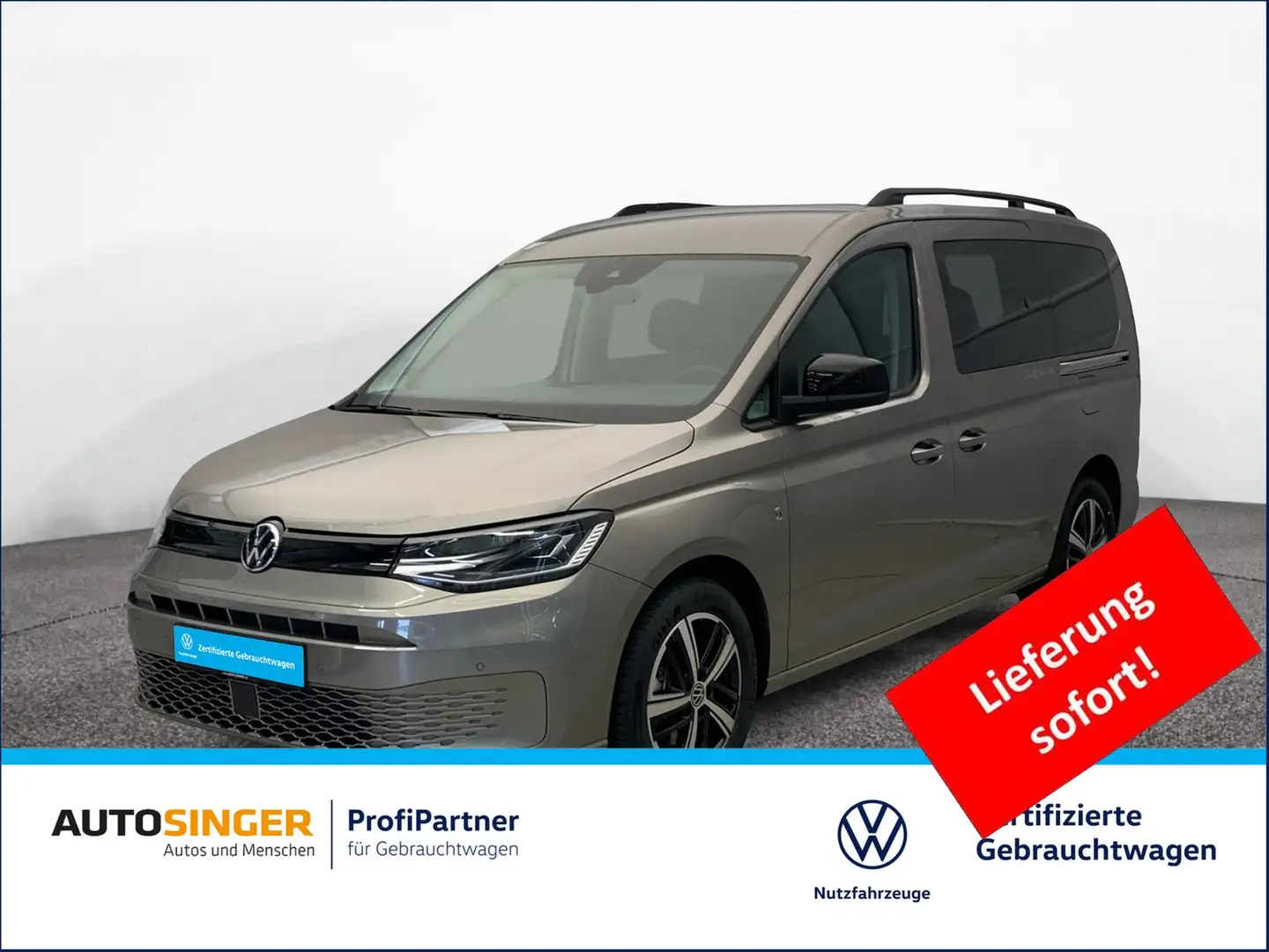 Volkswagen Caddy Maxi California TSI DSG AHK*NAV*STDHZ*ACC Beige - 1