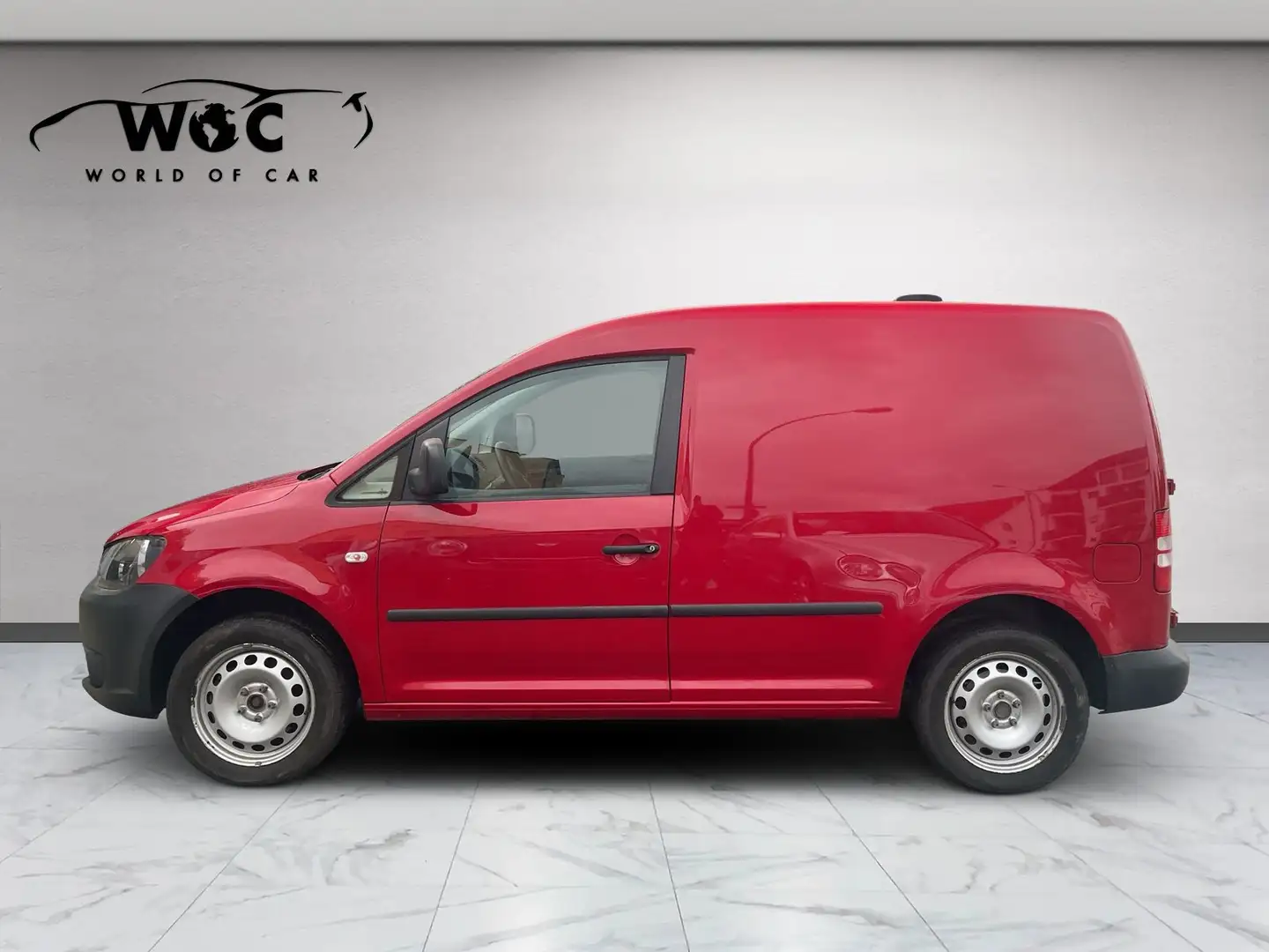 Volkswagen Caddy 2.0 TDI Kasten SHZ*KLIMA*HU*BT*AHK*MWST*PDC Rot - 2