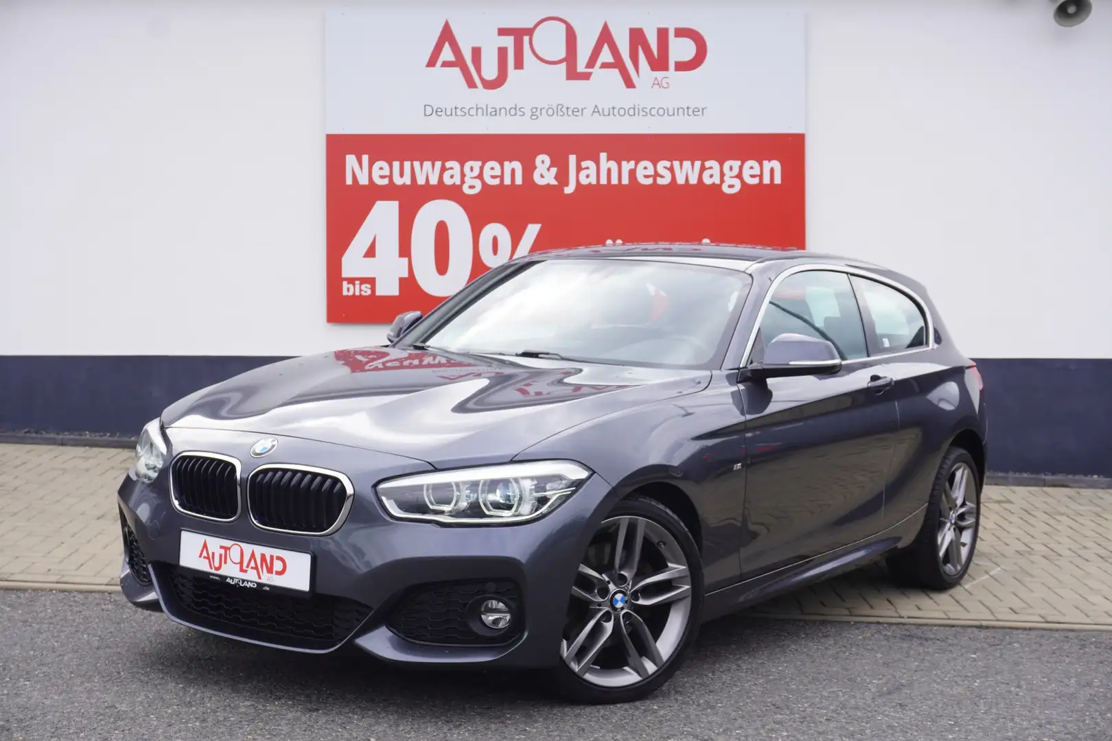 BMW 125 125i M Sport LED Navi PDC USB Bluetooth Tempomat Gris - 2