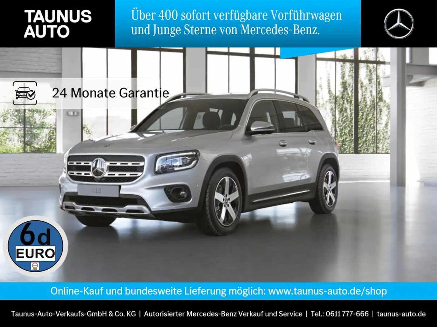 Mercedes-Benz GLB 220 d PROGRESSIVE MBUX LEDER HUD 360KAMERA Argent - 1