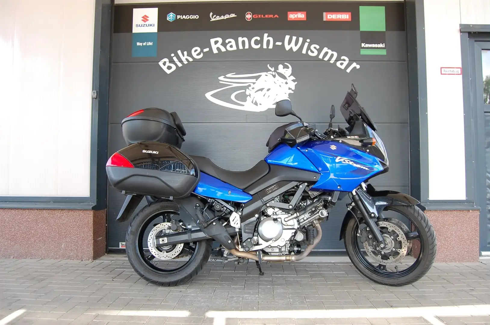 Suzuki V-Strom 650 viel Zubehör, A2 möglich Blau - 1