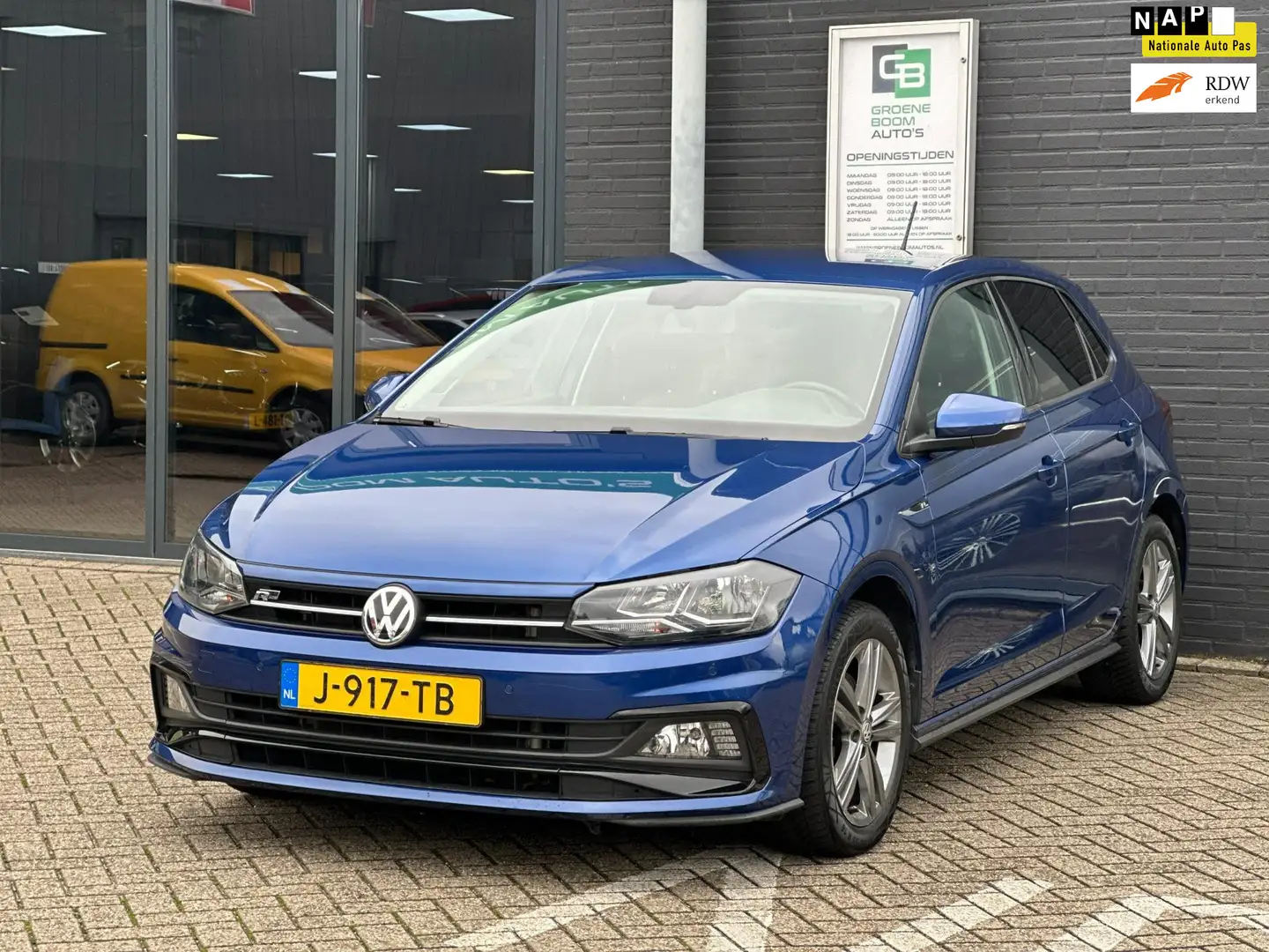 Volkswagen Polo 1.5 TSI Highline Business R/1STE EG/150PK/NAVI/AUT Blau - 1