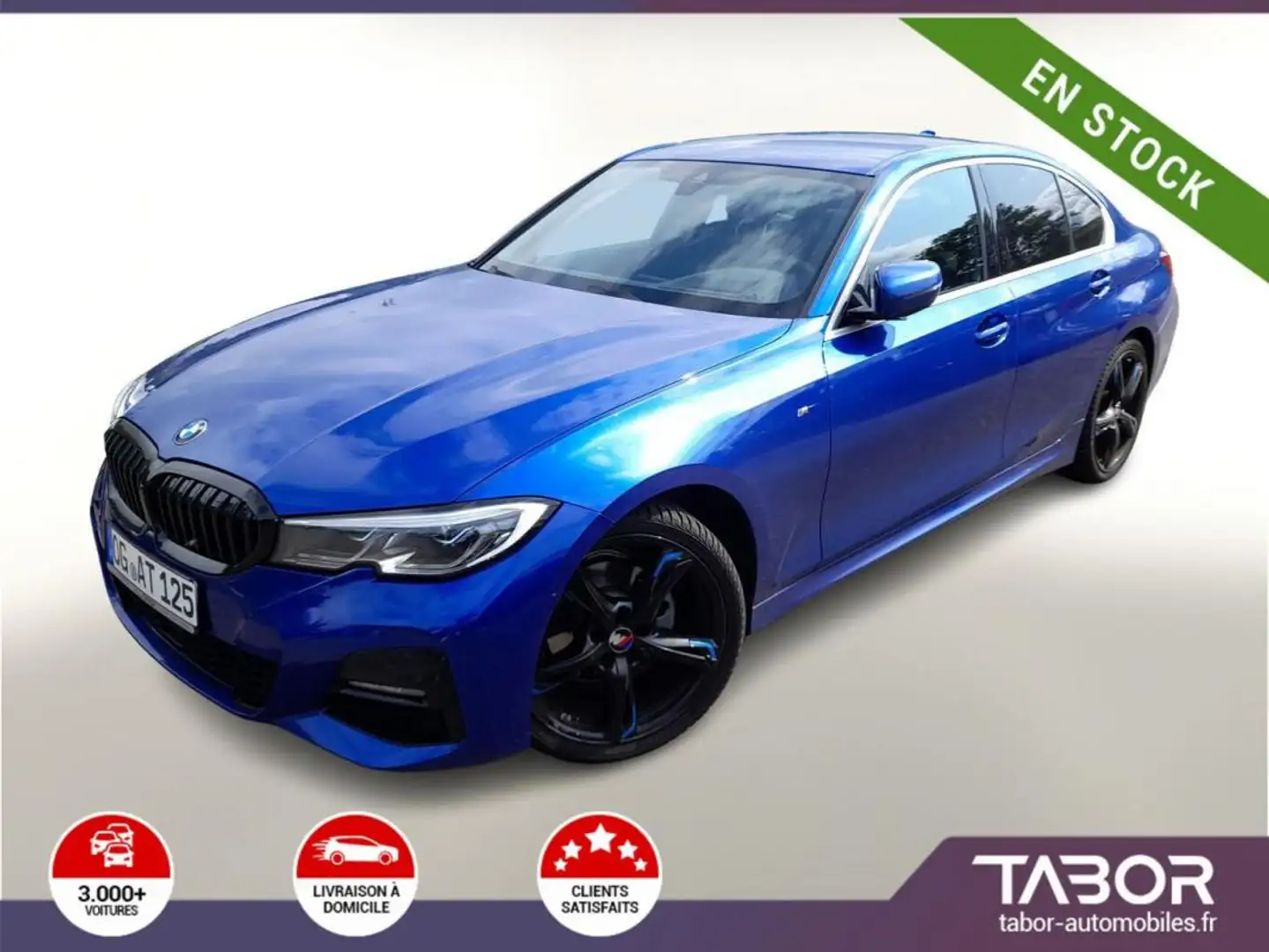 BMW 320 320 d Steptronic M Sport Laser HUD cuir 19P Bleu - 1