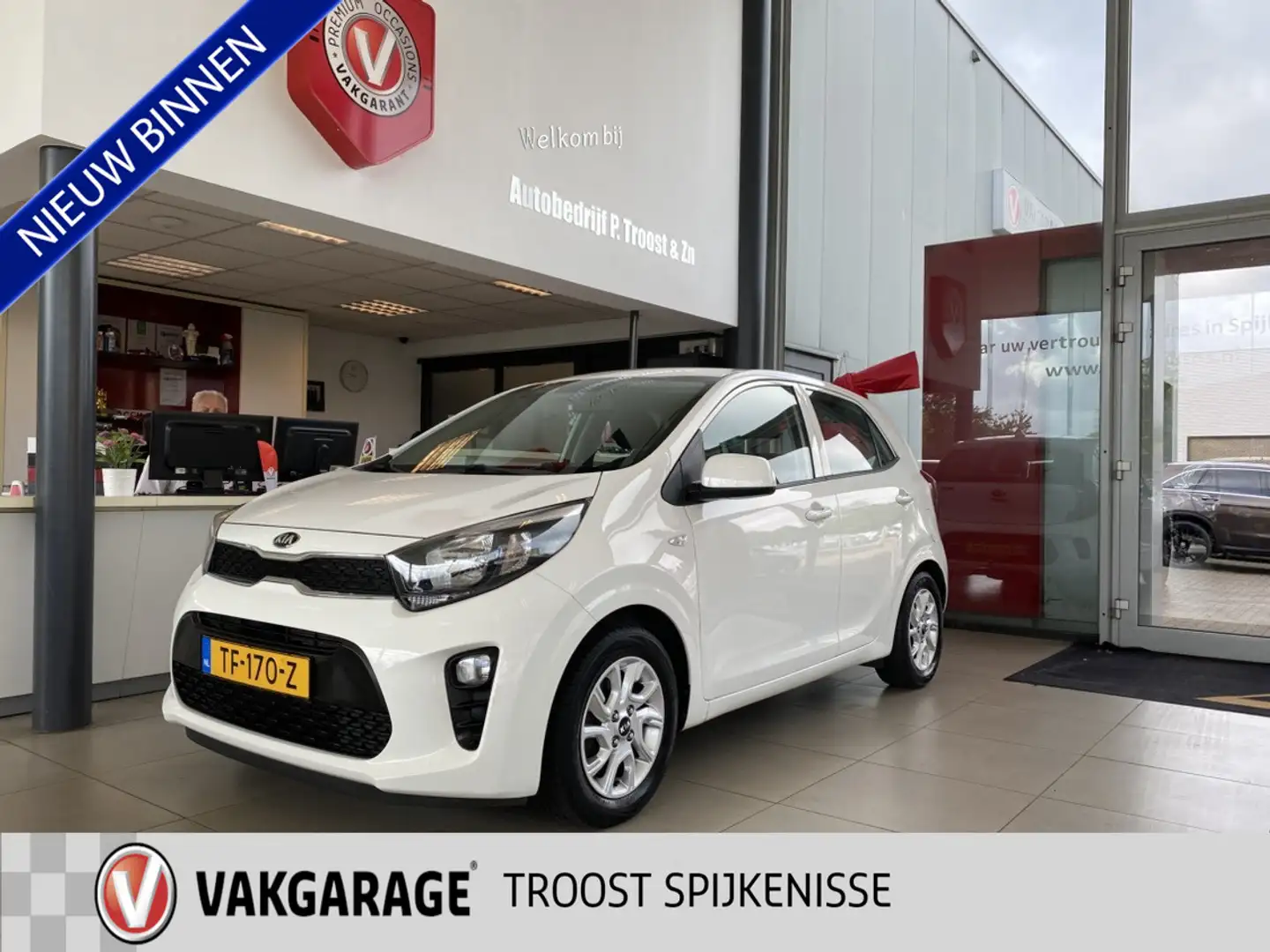 Kia Picanto 1.0 CVVT ComfortPlusLine,Navigatie,Achteruitrijcam Wit - 1