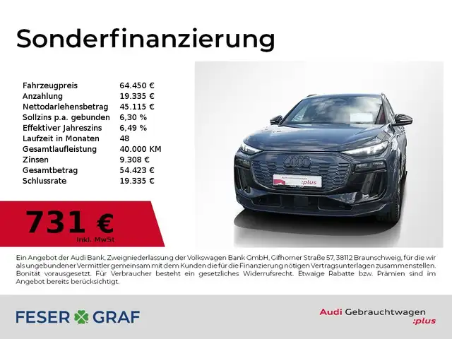 Audi SQ6 e-tron e-tron Tech pro B&O,Pano,HUD,Leder,PDC,21"